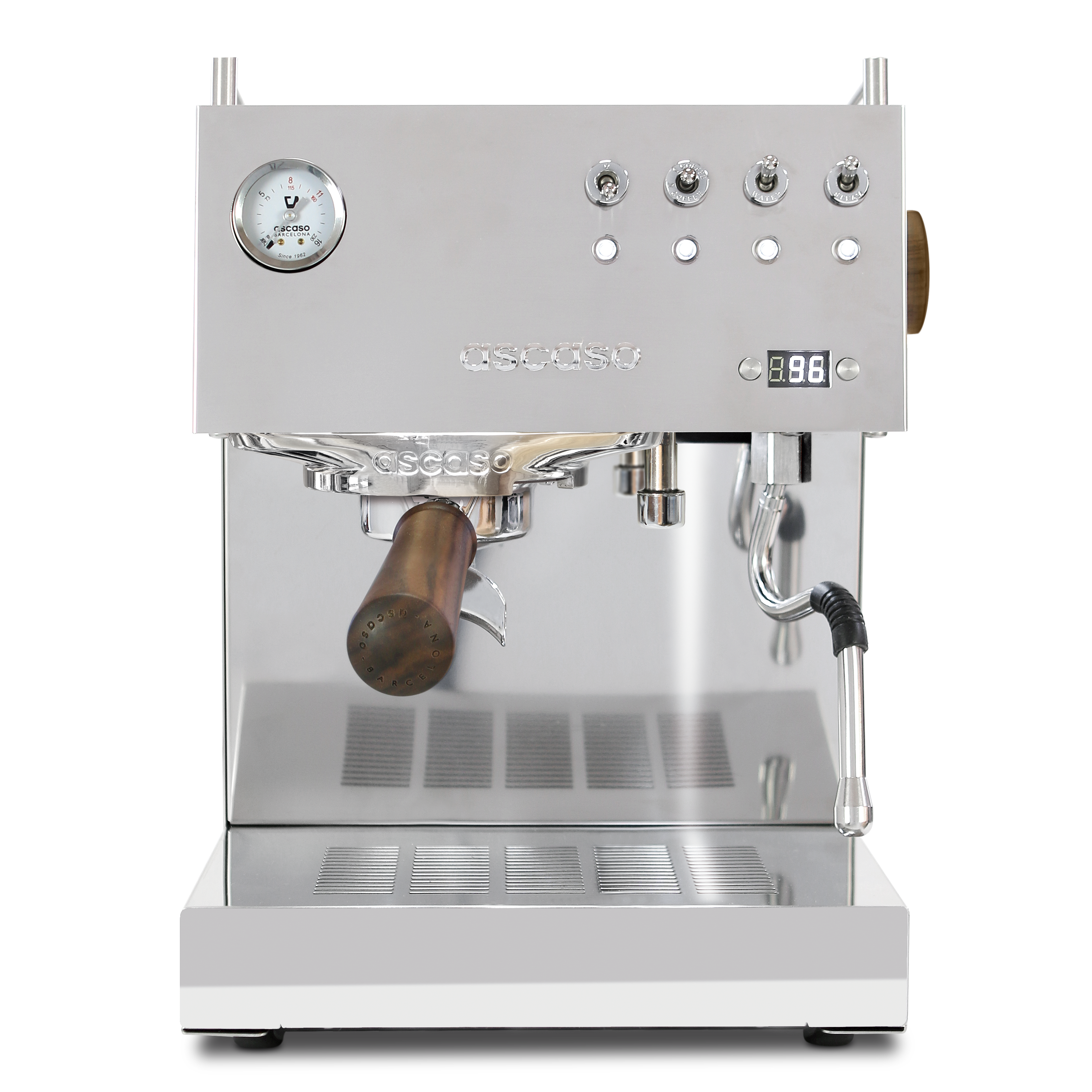 Ascaso Steel DUO Espresso Machine - Professional Grade Coffee Maker for Home & Cafe Use | Perfect for Latte, Cappuccino & Espresso Lovers