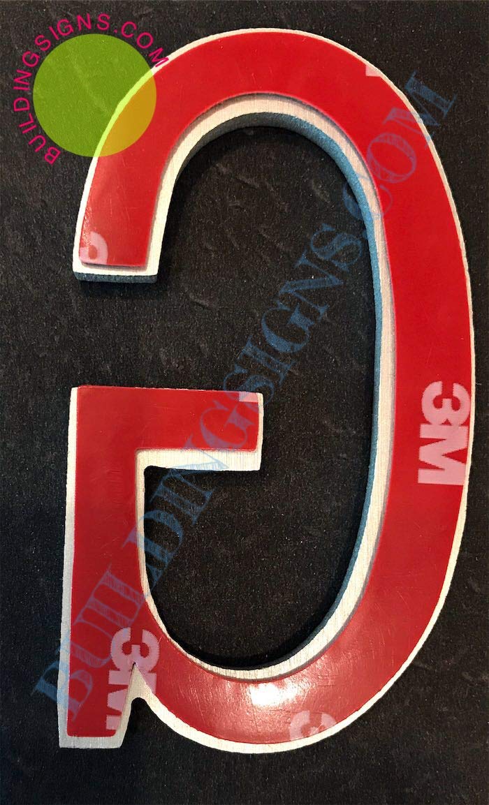 2.75 Inch Aluminum Letter G Sign - Brush Silver Finish, Rust-Free with Double Sided Tape - Elegant Door Number Art for Home & Office Décor