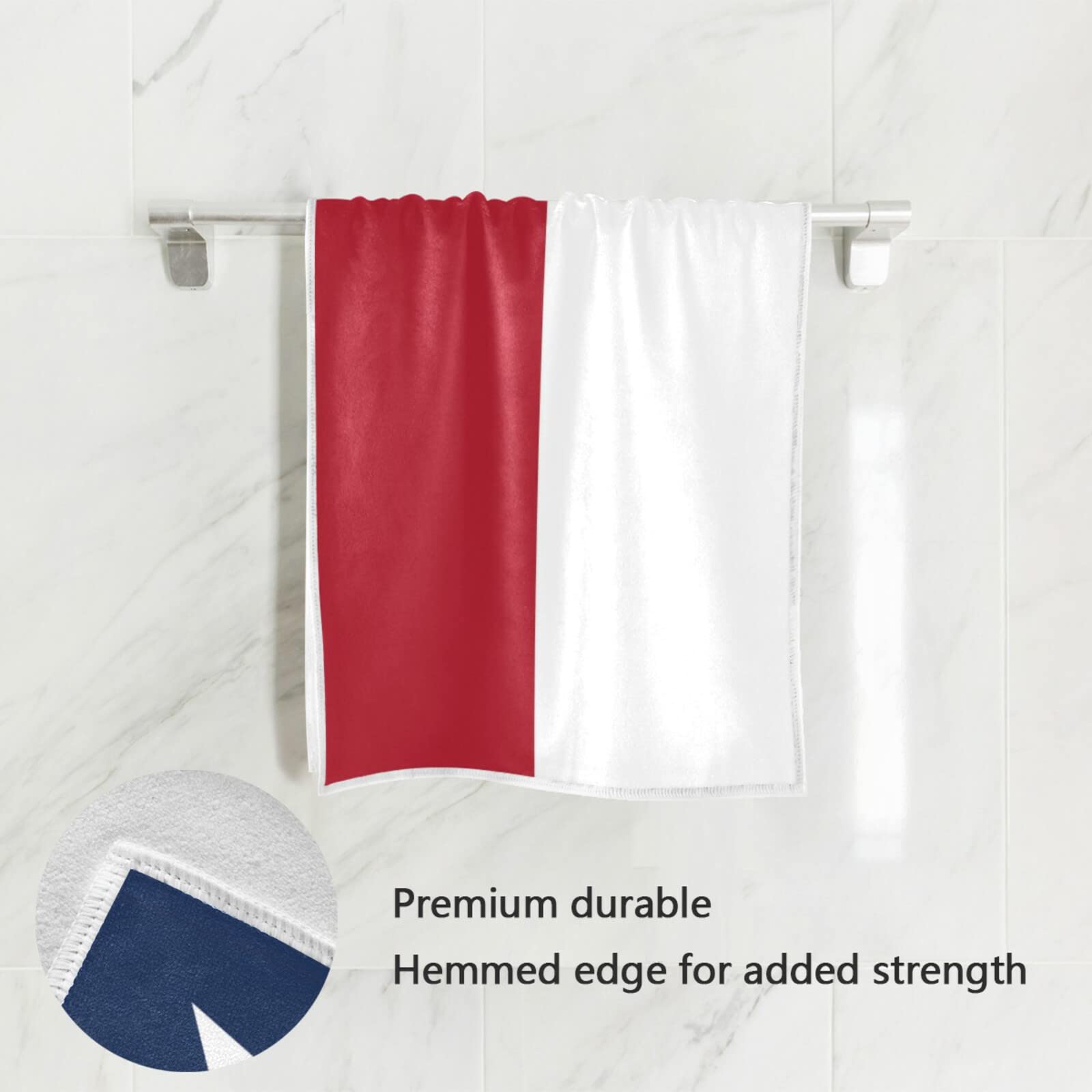 Texas State Flag Large Hand Towels - Soft & Absorbent 15