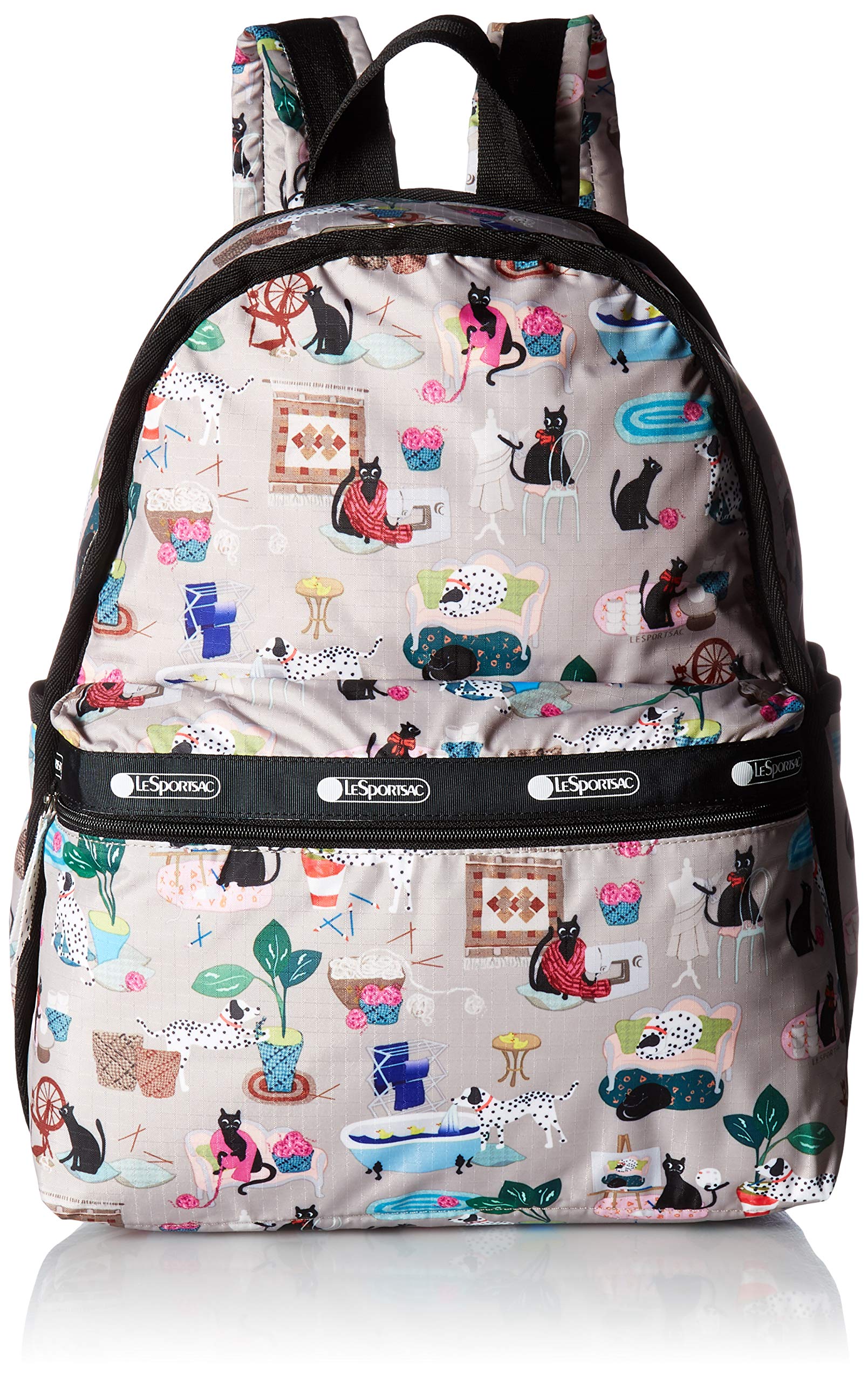 LeSportsac Classic Basic Backpack - Lightweight Durable Nylon Backpack for Women & Men - Perfect for School, Travel, Gym & Everyday Use