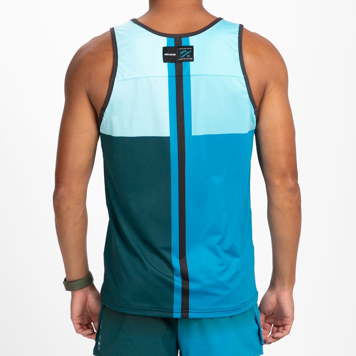 Men's Limited Edition Running Singlet - Believe - Lightweight Performance Top for Marathon & Training