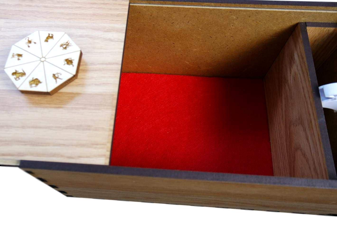 Stargazer Puzzle Lock Box - Handmade Wooden Magnetic Puzzle Box with Hidden Secret Compartment - Perfect for Escape Rooms, Brain Teasers, Gifts & Home Decor (Great for Game Nights, Birthday Presents & Stress Relief)