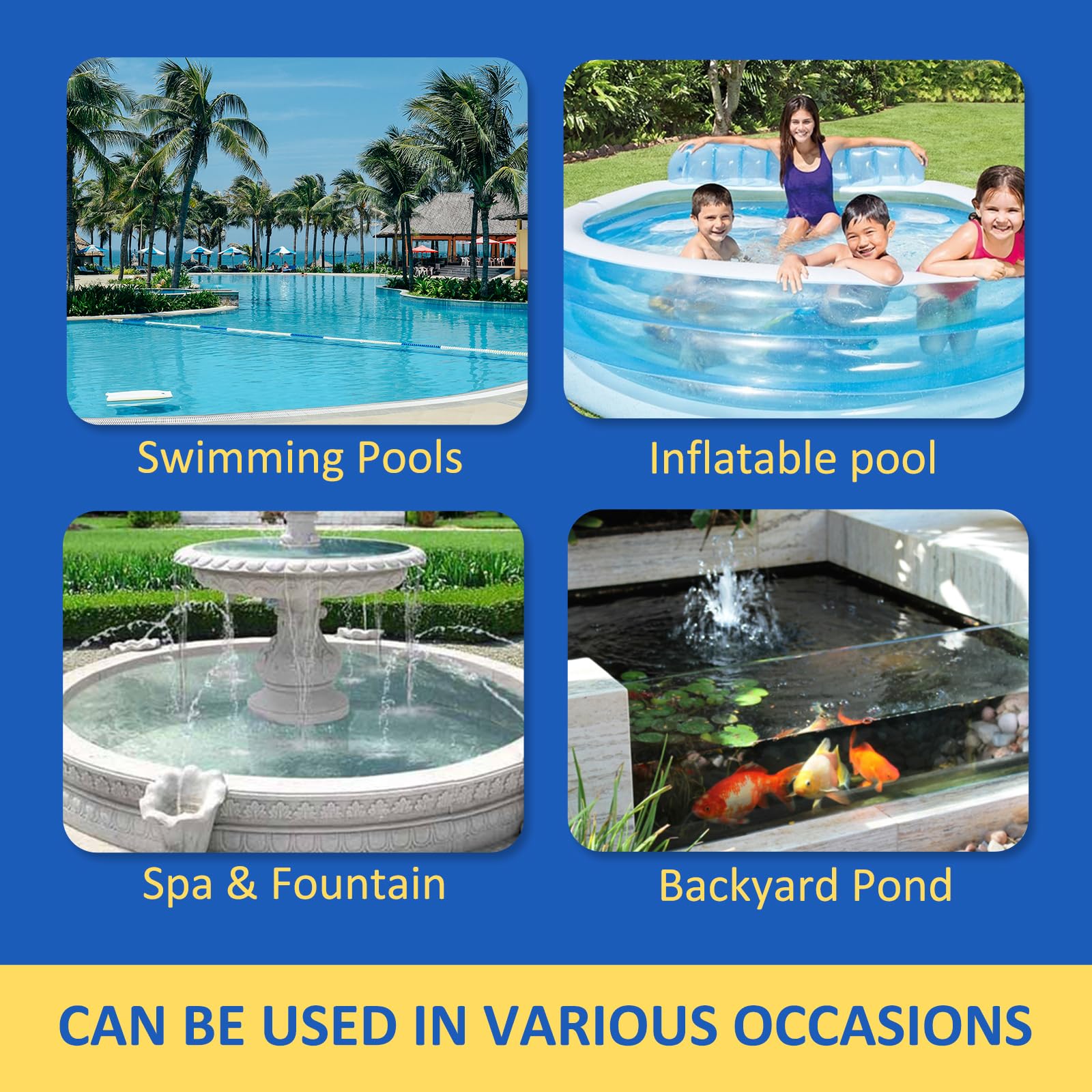 2024 Upgraded Handheld Pool Vacuum Cleaner for Above Ground Pools - 70