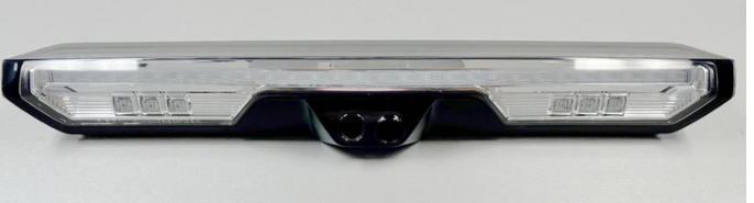 GMC Sierra & Chevy Silverado 20 25 2500 & 3500 Ultra High Power Red LED 3rd Brake Light with CREE XML White LED Cargo Lights - Fits Both Single Wheel & Dually 4th Gen (Replaces LED 3rd Brake Light with 2 Cargo Bed Cameras, Clear Lens) - Perfect for Night Driving & Enhanced Truck Safety