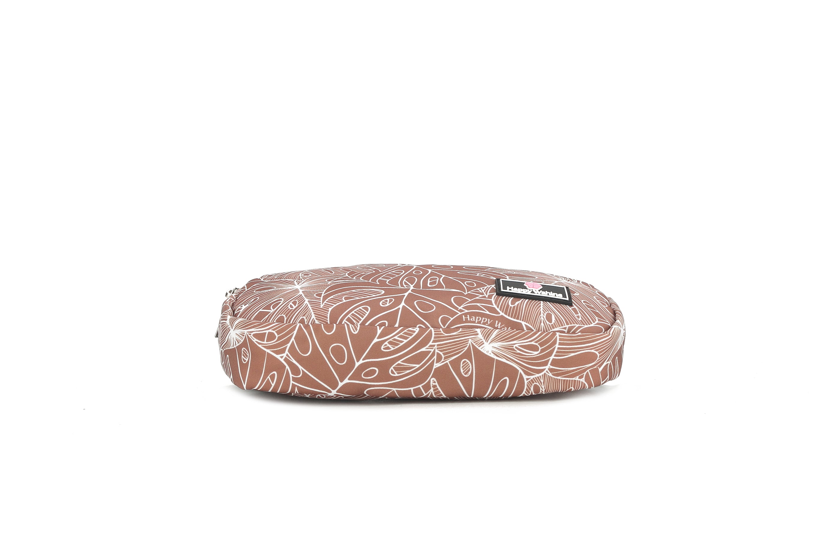 Jenna Monstera Lines Brown Belt Bag - Stylish Crossbody Fanny Pack for Women, Travel, Running & Everyday Use