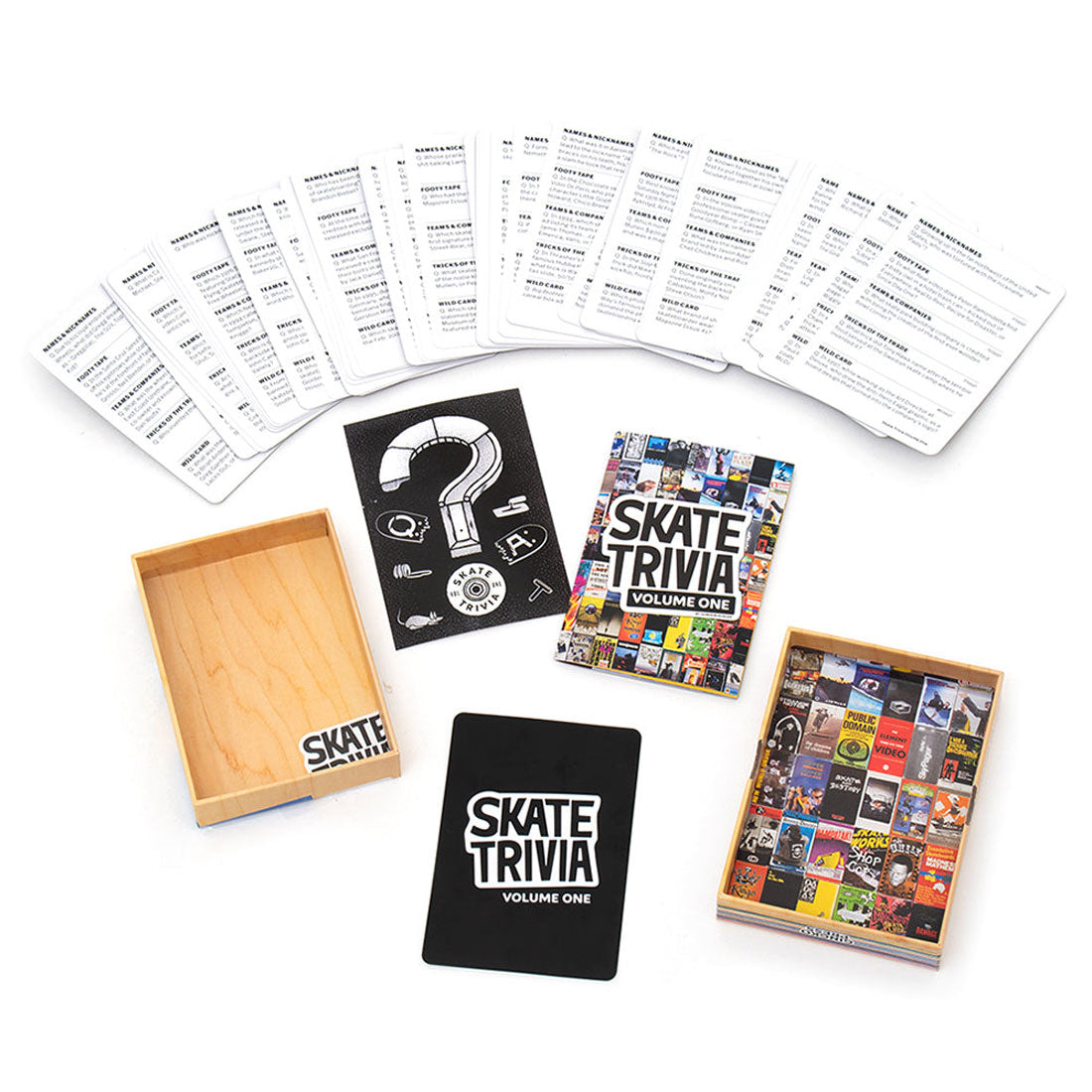 Skate Trivia Game Volume One - Fun Skateboarding Quiz Cards for Parties & Game Nights - Perfect for Skateboard Enthusiasts and Friends