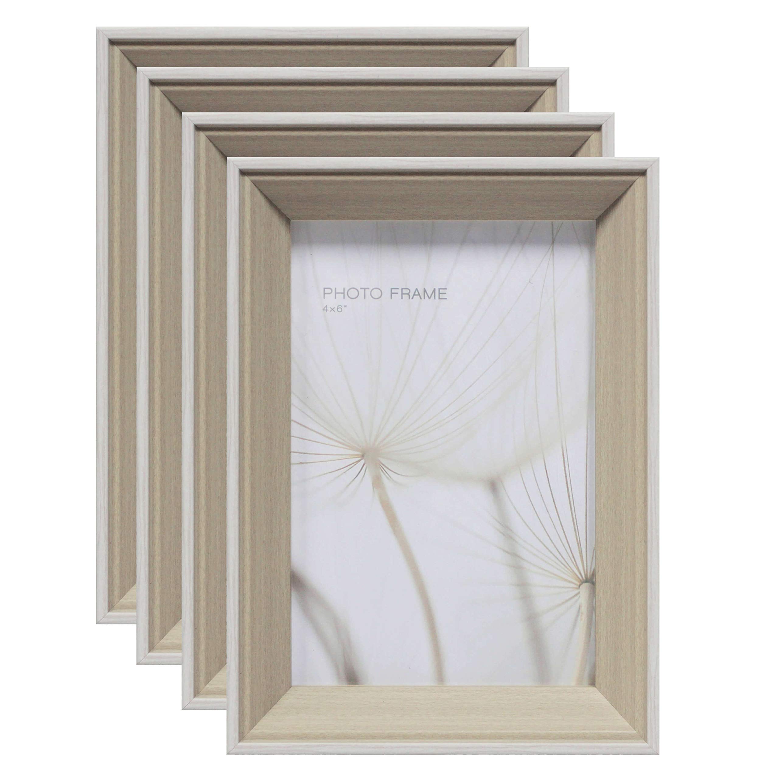 Premium 4-Piece Hardy Gallery Picture Frames Set - Wall Mount & Tabletop Display for Home & Office Decor - Perfect for Family Photos, Artwork, and Graduation Displays