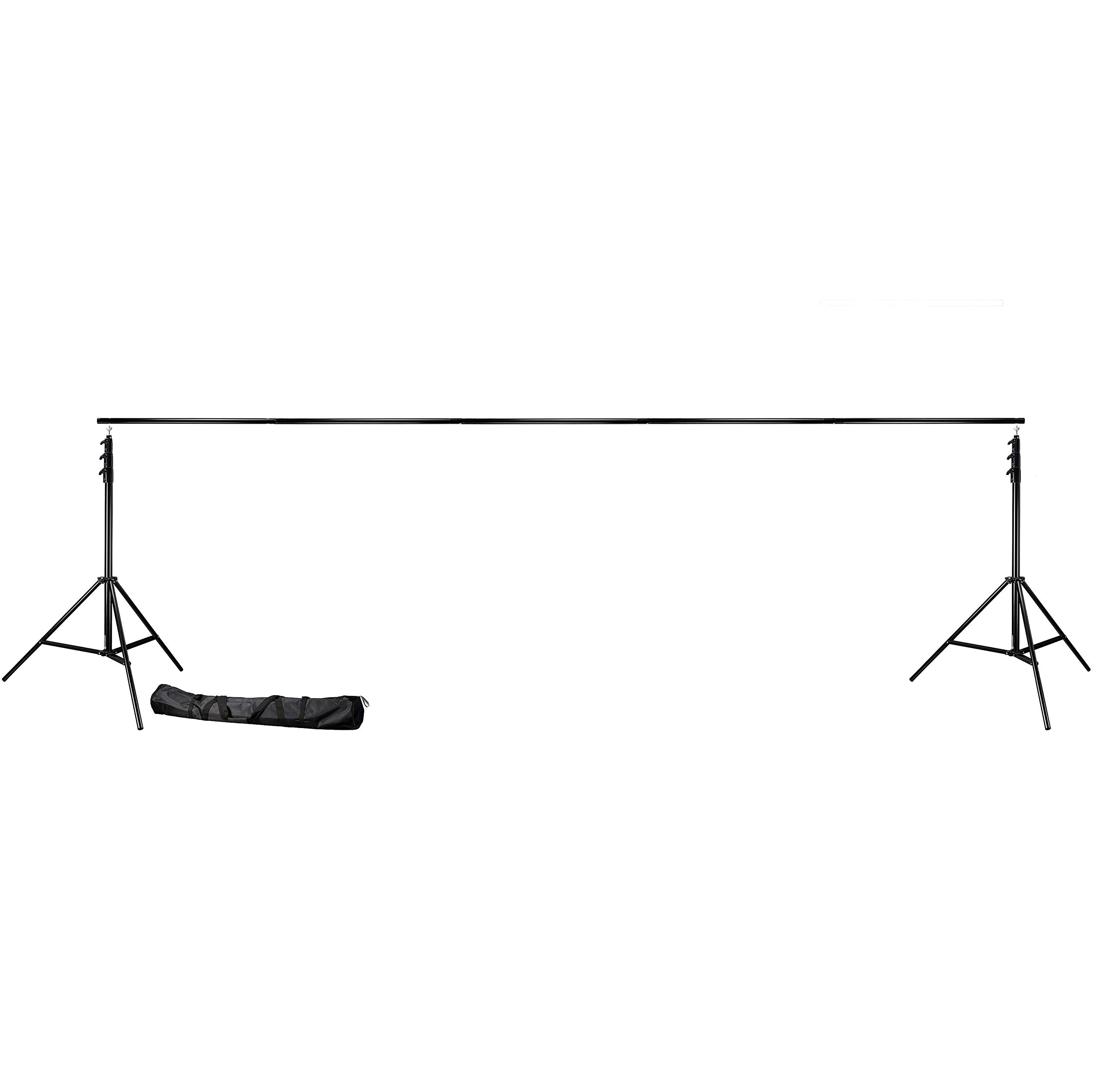 Bresser F001966 Pro Photo Studio Background System - 390x470cm Black Vinyl Backdrop for Towels, Paper, Photography | Ideal for BR D45, Product Shoots & Home Studios