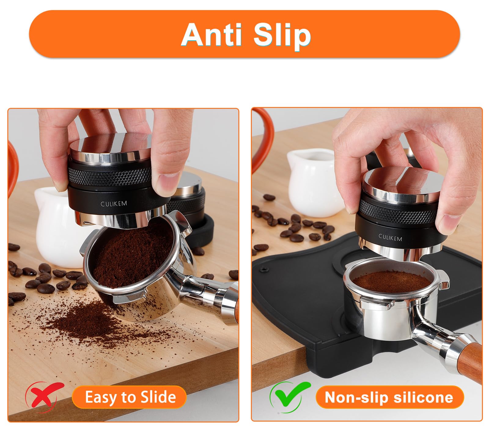 Premium Espresso Tamper Mat - Non-Slip Silicone Coffee Tamping Pad for Espresso Machines | Food Safe & Durable Espresso Accessories | Perfect for Home Baristas & Coffee Shops