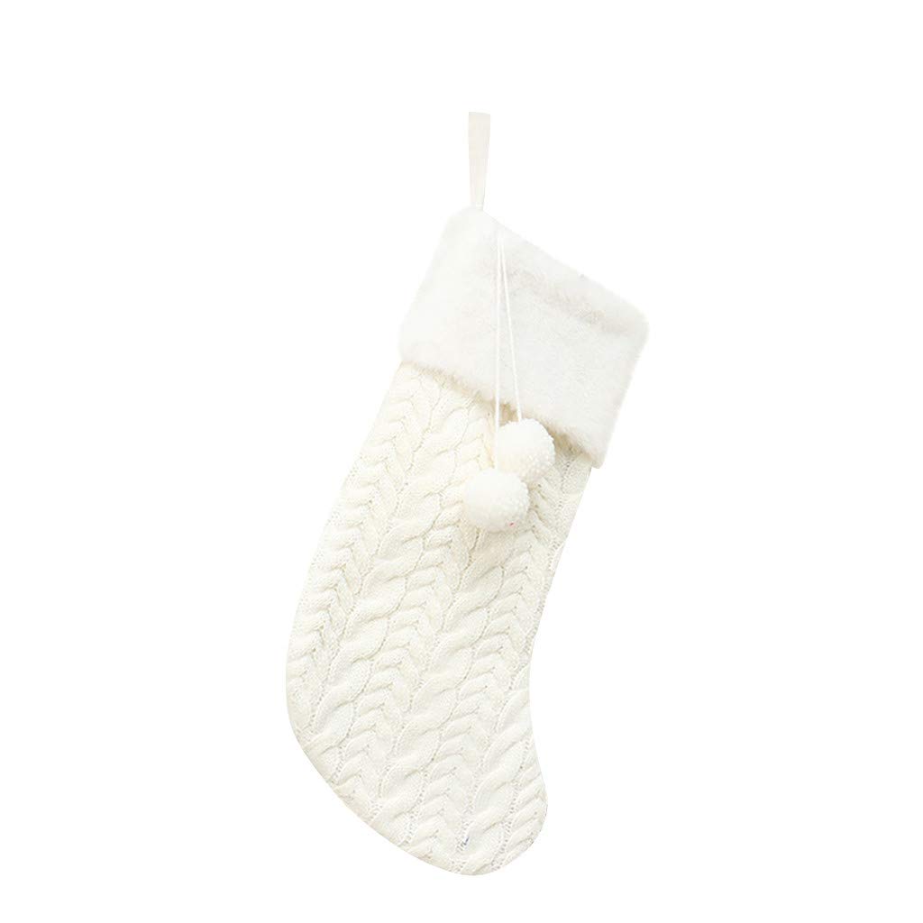 Christmas Plaid Mini Stocking Bag with Plush Gift Cuff - Holiday Tree Decor, Home Decor for Xmas, Valentines Day - Perfect for Fireplace Mantel, Gift Exchange & Festive Party Decorations
