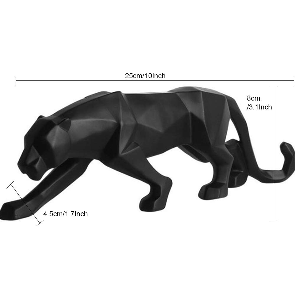 Nordic Cheetah Resin Statue - Modern Home Decor for Living Room & Office