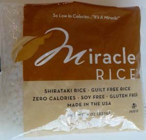 Miracle Noodle Miracle Rice - 8 oz (Pack of 2) | Low Carb, Gluten Free Shirataki Rice | Perfect for Keto, Paleo & Vegan Diets | Ideal for Stir Fry, Soup & Healthy Meal Prep