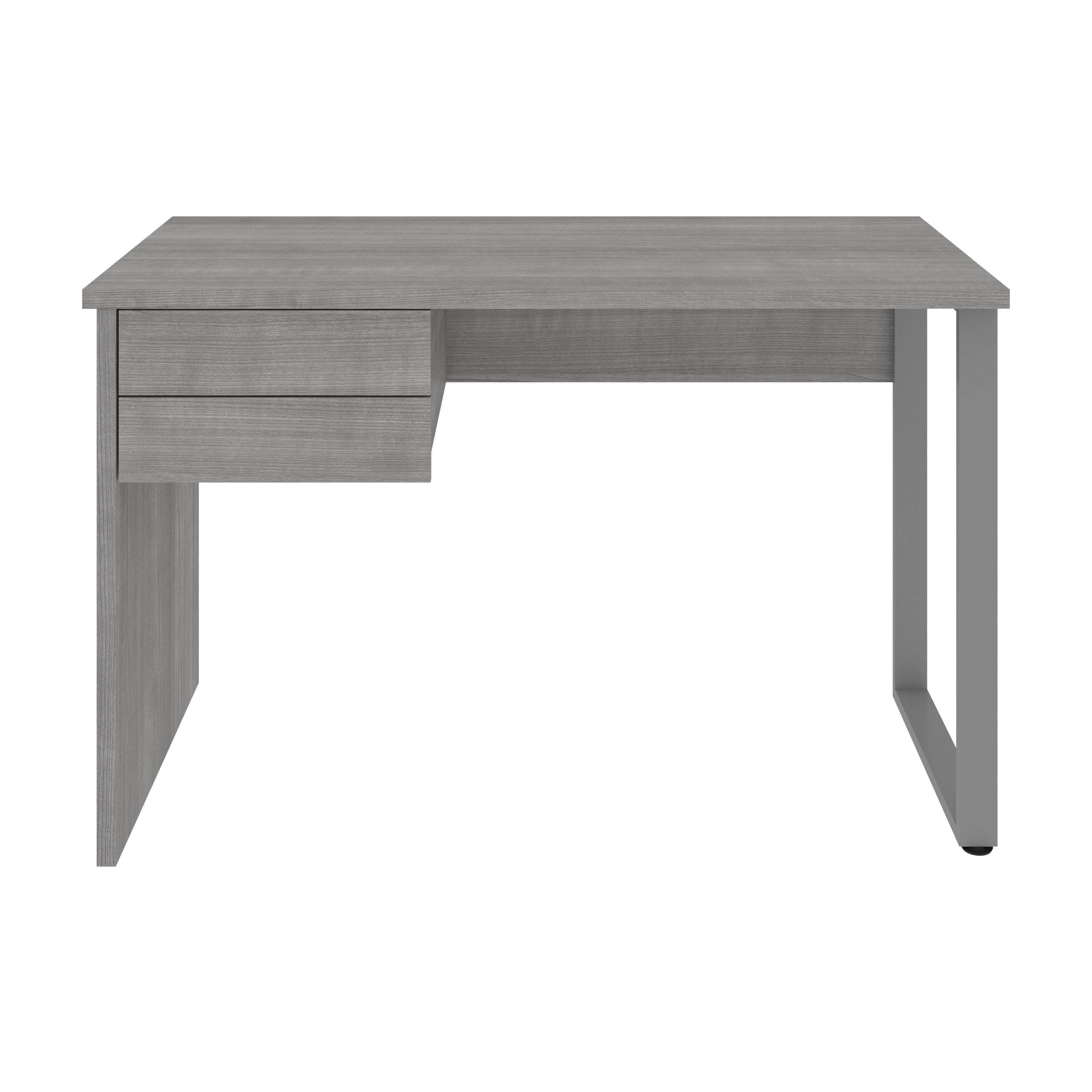 Solay 48W Reversible Small Table Desk with U-Shaped Metal Legs - 2 Color Options | Compact Study Desk for Dorm, Office & Small Spaces