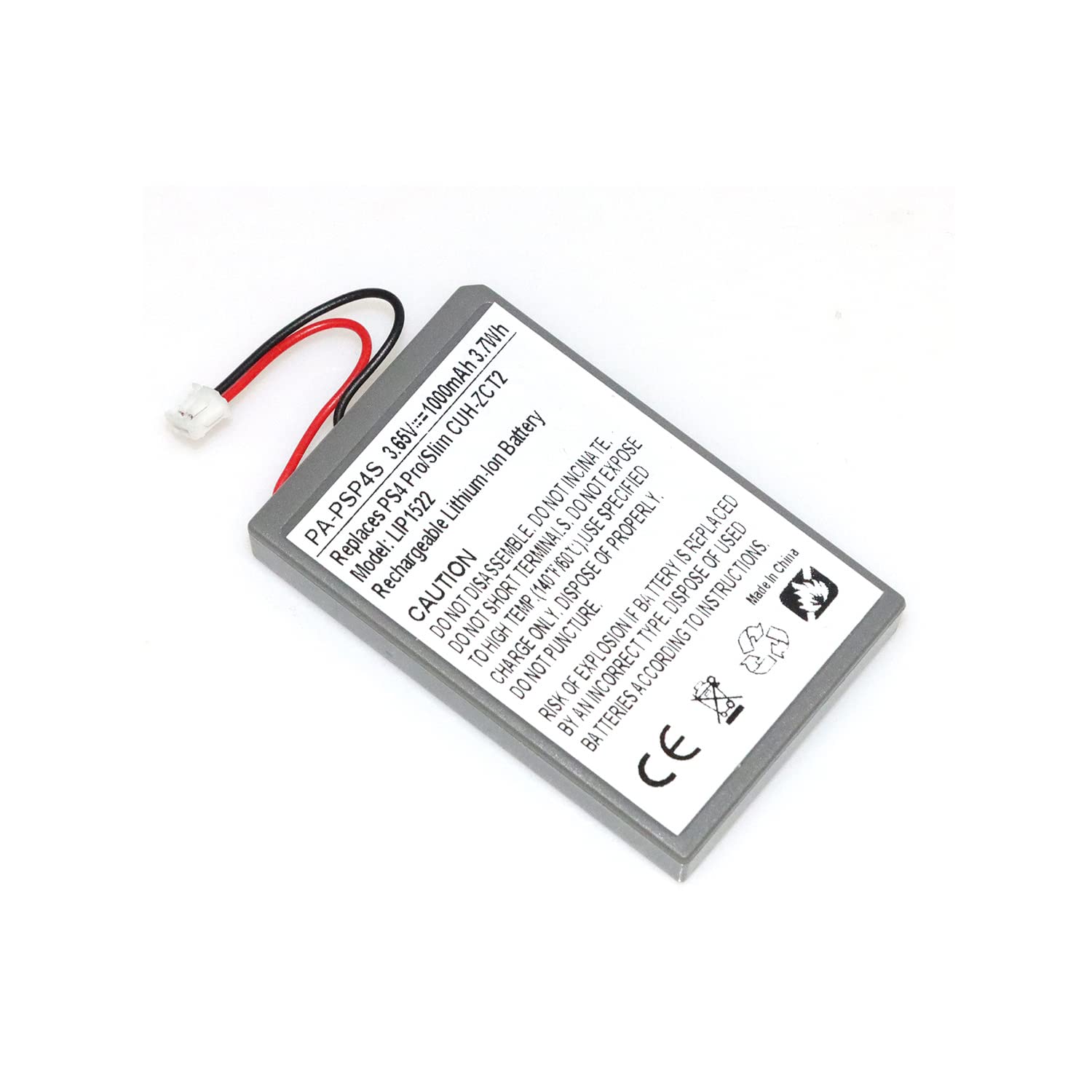 Upgraded LIP1522 Battery Replacement for Sony PS4 Slim Controller CUH-2015A/CUH-ZCT2/CUH-2200AB02 (3.5mm) with Free Adhesive Tools - Perfect for Gaming Sessions & Controller Maintenance