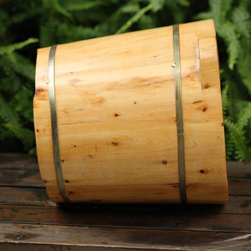 JHDDP3 Wooden Foot Spa Bucket with Massage & Sauna Function - Portable Foot Soaking Tub for Relaxation, Detox, and Pain Relief - Perfect for Home Spa, Yoga Recovery, and Post-Workout Relaxation