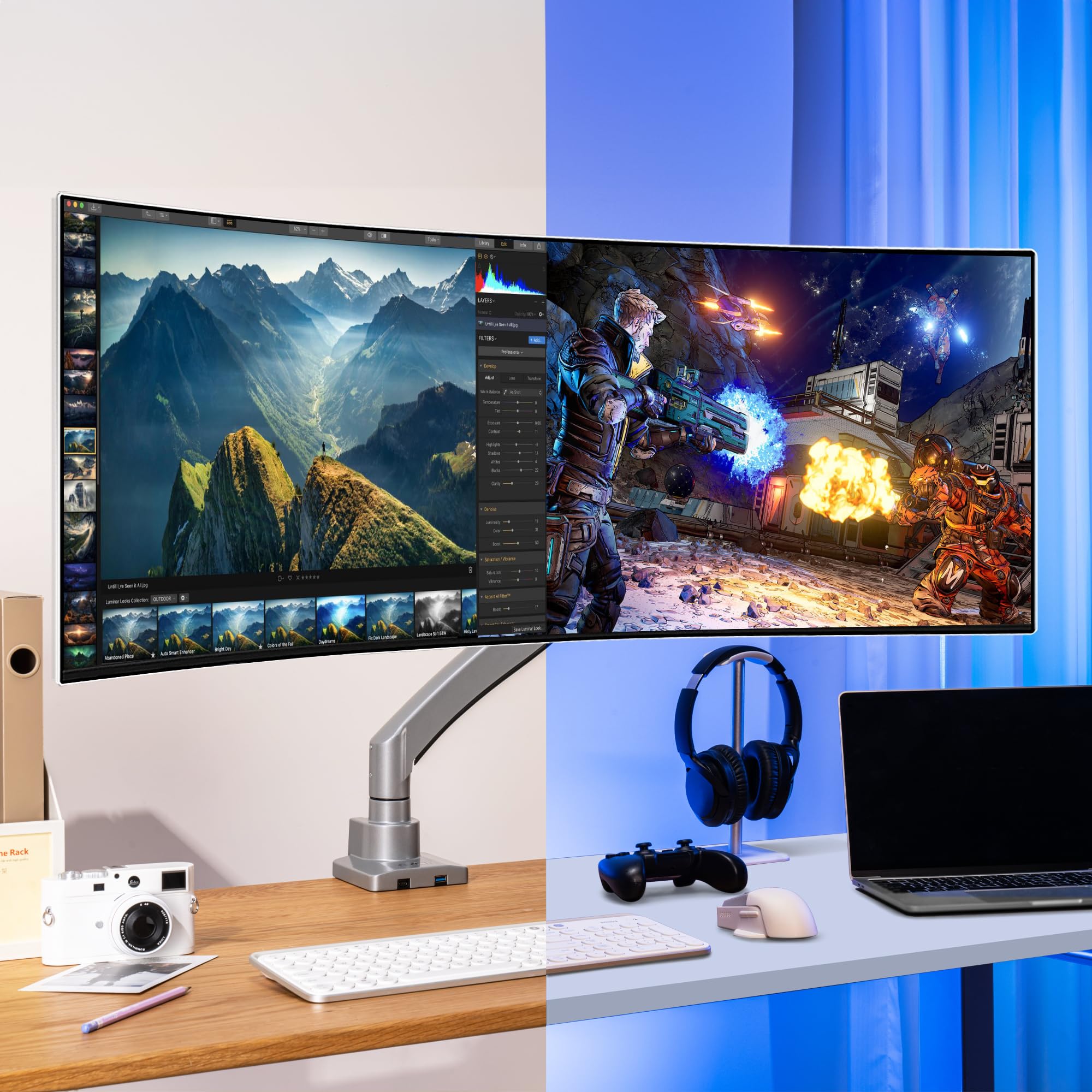 AVLT Premium Aluminum Single Monitor Arm 17