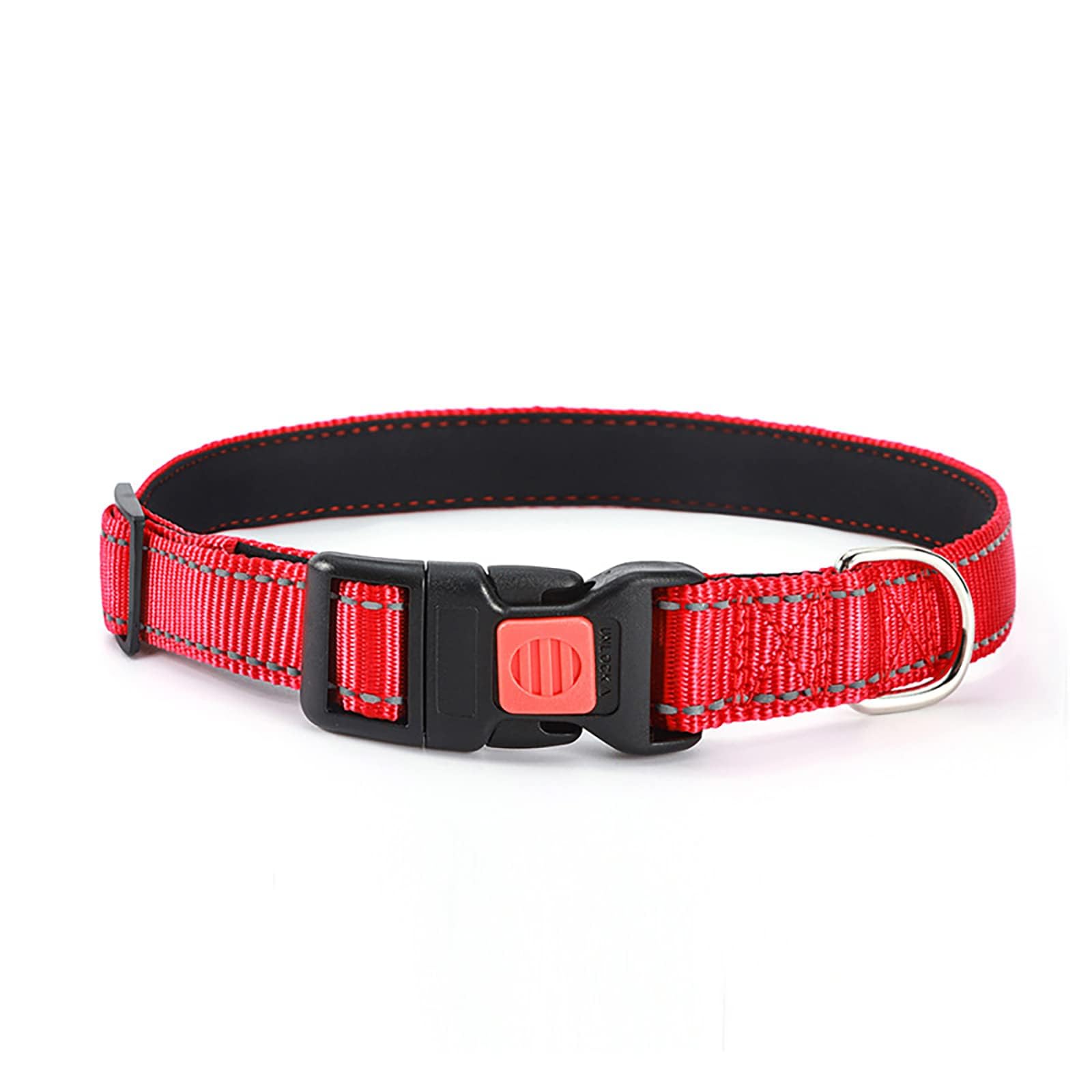Reflective Adjustable Dog Collar with Quick Release Buckle - Ultra Soft Breathable Neoprene Pet Collar for Puppy, Small, Medium & Large Dogs | Perfect for Night Walks, Outdoor Adventures & Daily Use
