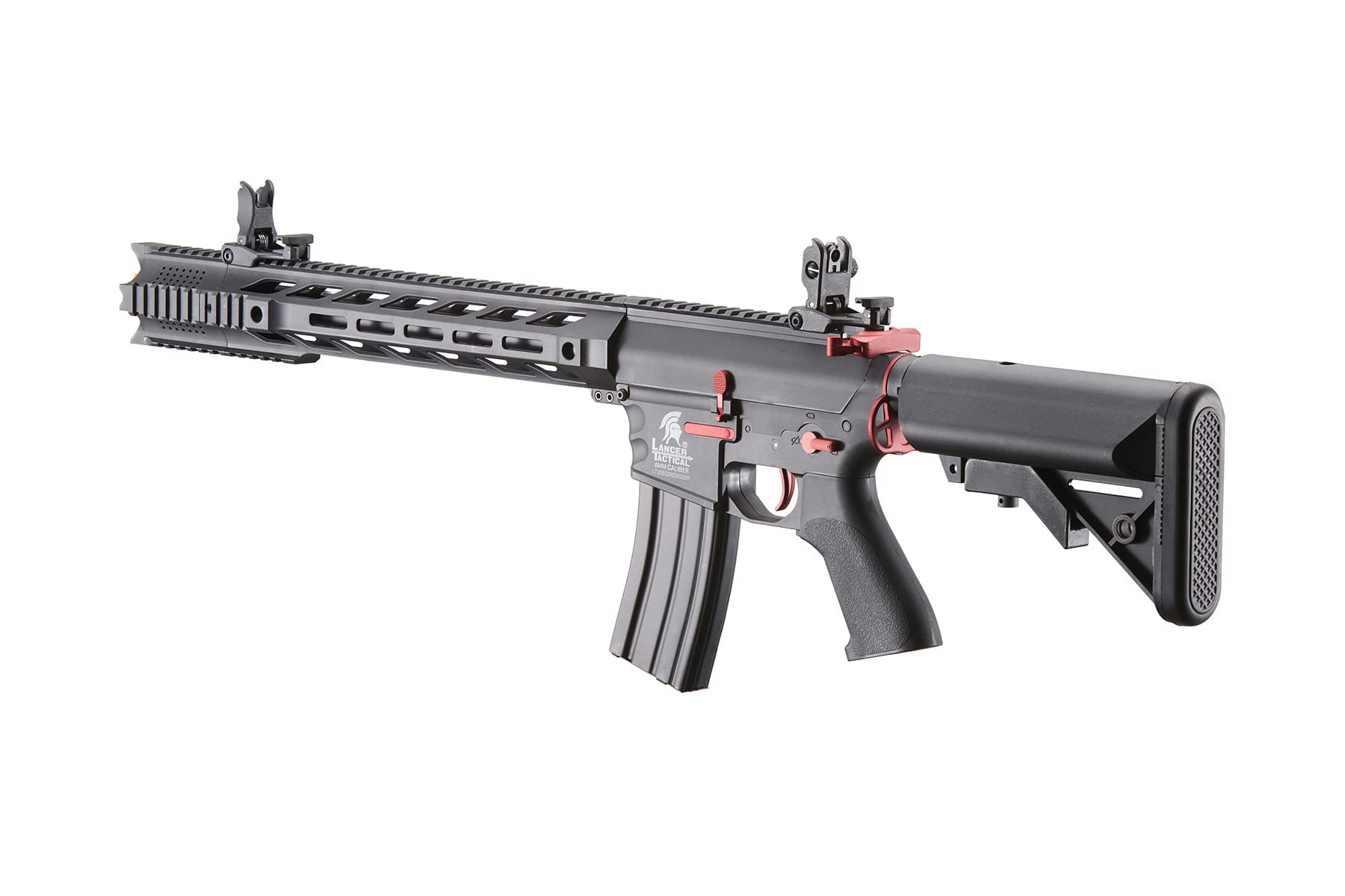 Lancer Tactical Gen II SPR Interceptor M4 Airsoft Rifle - Electric Full/Semi Auto AEG with 1000 Rounds 0.20g BBs, Battery & Charger Included - Perfect for Tactical Training, Airsoft Games & Outdoor Shooting Practice