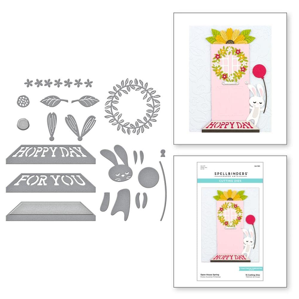 Spellbinders Die Cutting Machine - Open House Spring Collection for DIY Scrapbooking, Card Making & Paper Crafts | Perfect for Home Decor, Gift Wrapping & Craft Projects
