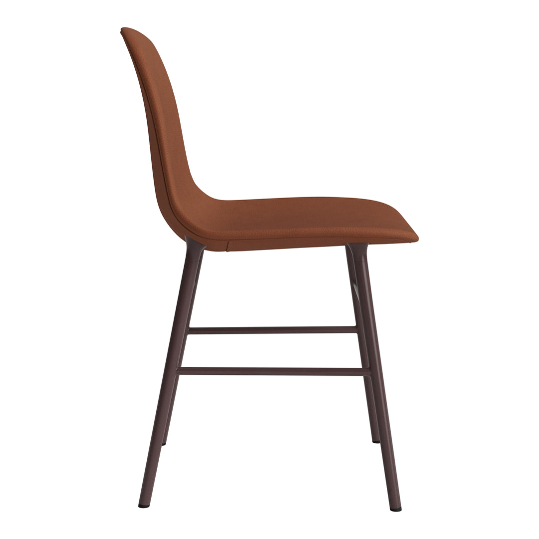 Modern Form Chair with Sturdy Metal Legs & Comfortable Upholstery - Perfect for Home Office, Living Room, or Dining Room Decor