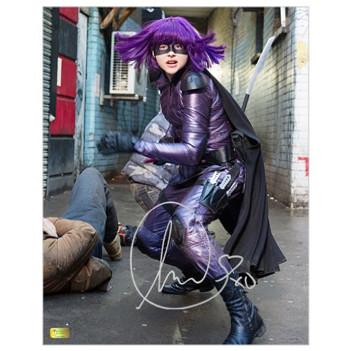 Chloe Grace Moretz Autographed 11x14 Kick-Ass 2 Hit-Girl Alley Fight Photo - Signed Memorabilia for Movie Fans & Collectors - Perfect for Home Theater Decor, Comic Con Displays, and Superhero Collections