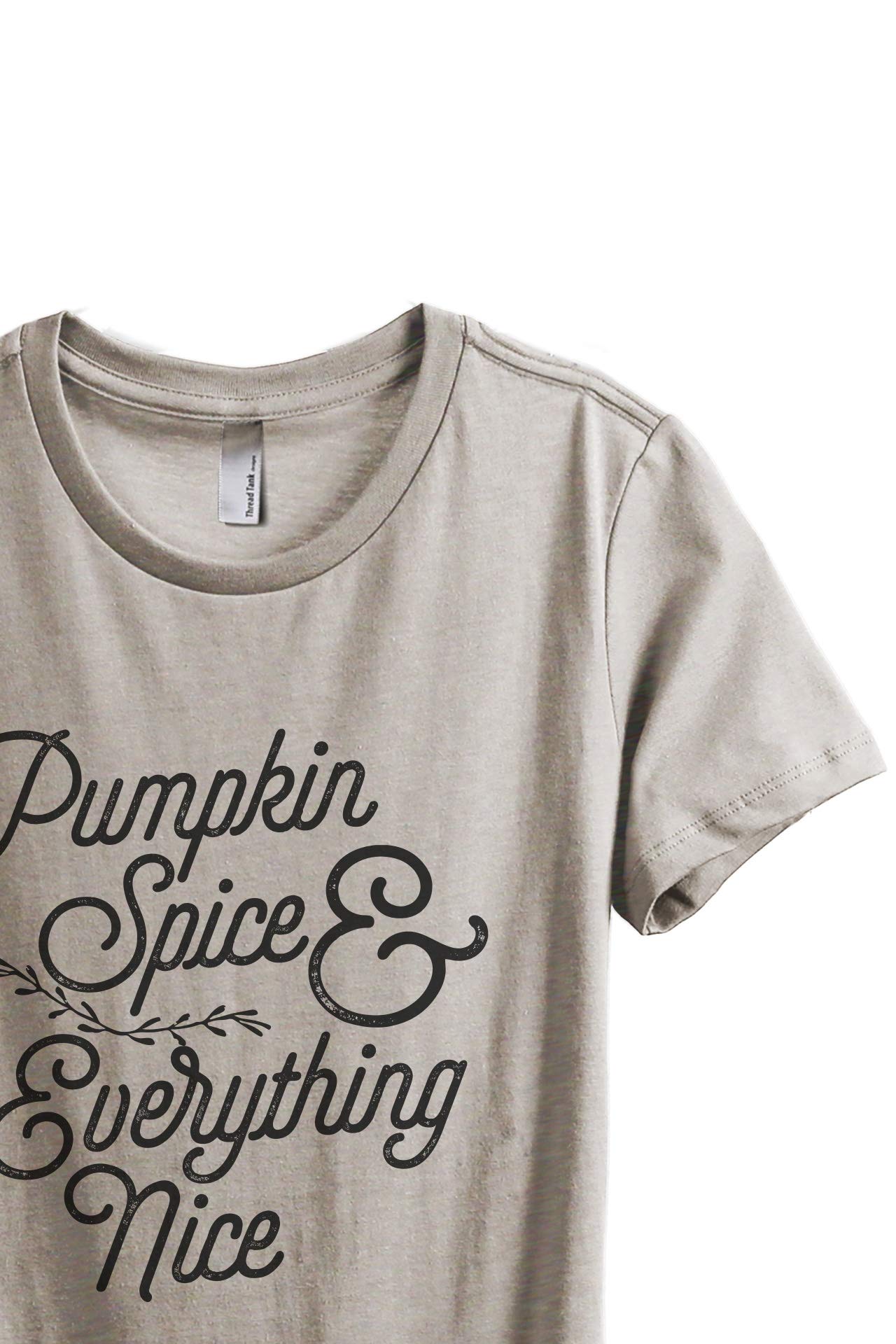 Women's Pumpkin Spice & Everything Nice Graphic Relaxed Fit T-Shirt | Casual Comfort Tee for Fall, Coffee Dates & Cozy Weekends