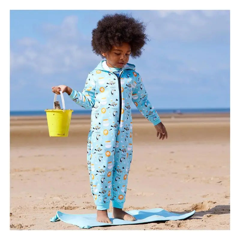 Waterproof Baby Swim Onesie & Kids Bath Towel - Soft & Quick-Drying for Pool, Beach & Bath Time Fun