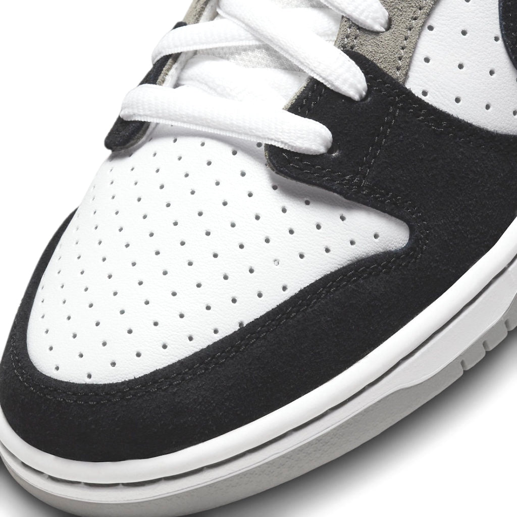 Nike SB Dunk Low Pro Sneakers - Grey/White/Black Chlorophyll Colorway | Skateboarding, Streetwear & Casual Wear