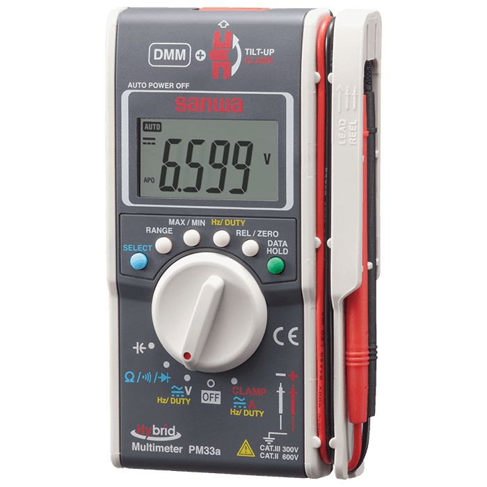 PM33a | Pocket-Sized Hybrid Digital Multimeter & Clamp Meter - Perfect for Electricians, DIY Home Repairs, and Automotive Diagnostics