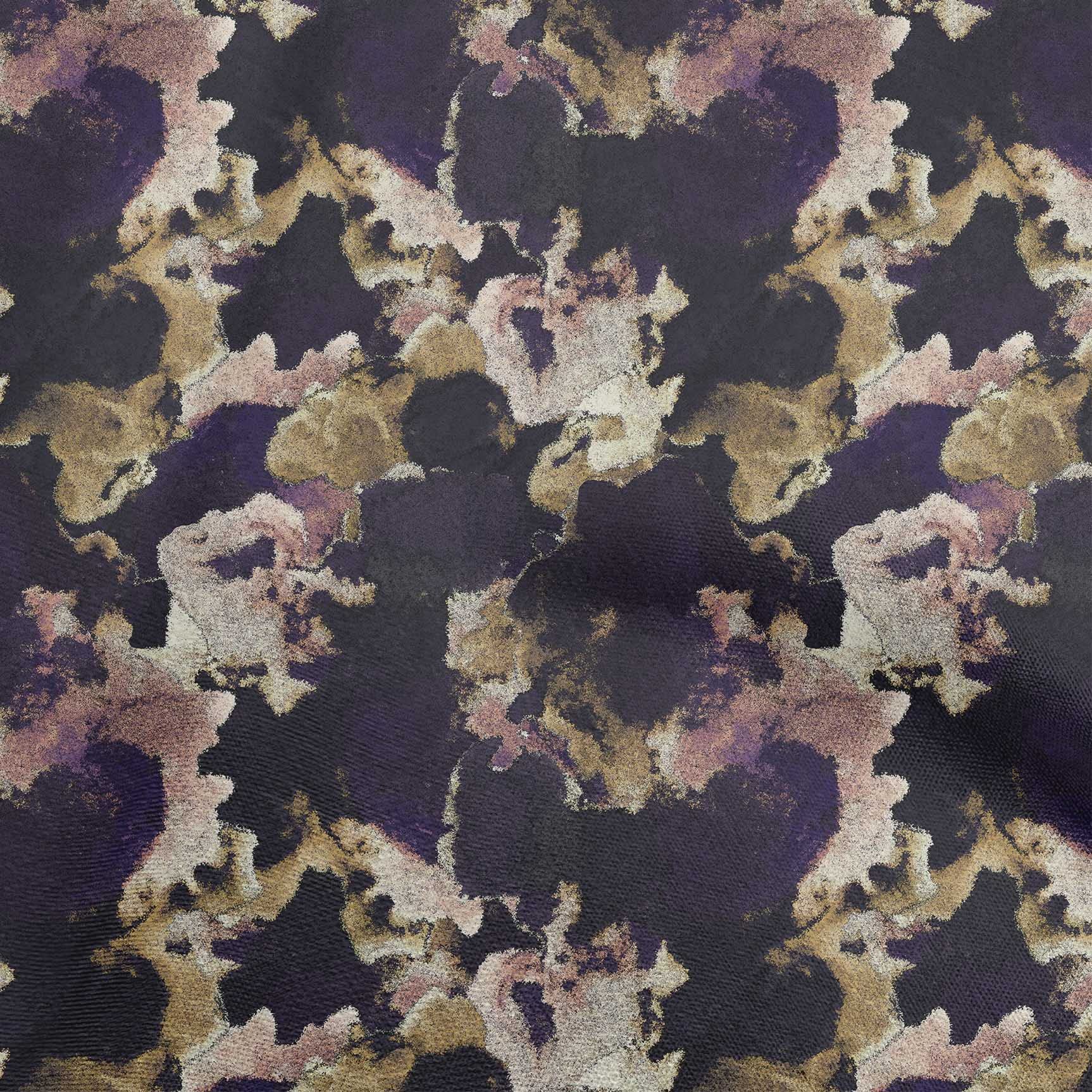 oneOone Rayon Purple Abstract Printed Fabric by The Yard - 56 Inch Wide for DIY Clothing, Dresses, Quilting & Home Decor Sewing Supplies | Soft & Lightweight Material for Crafts & Apparel