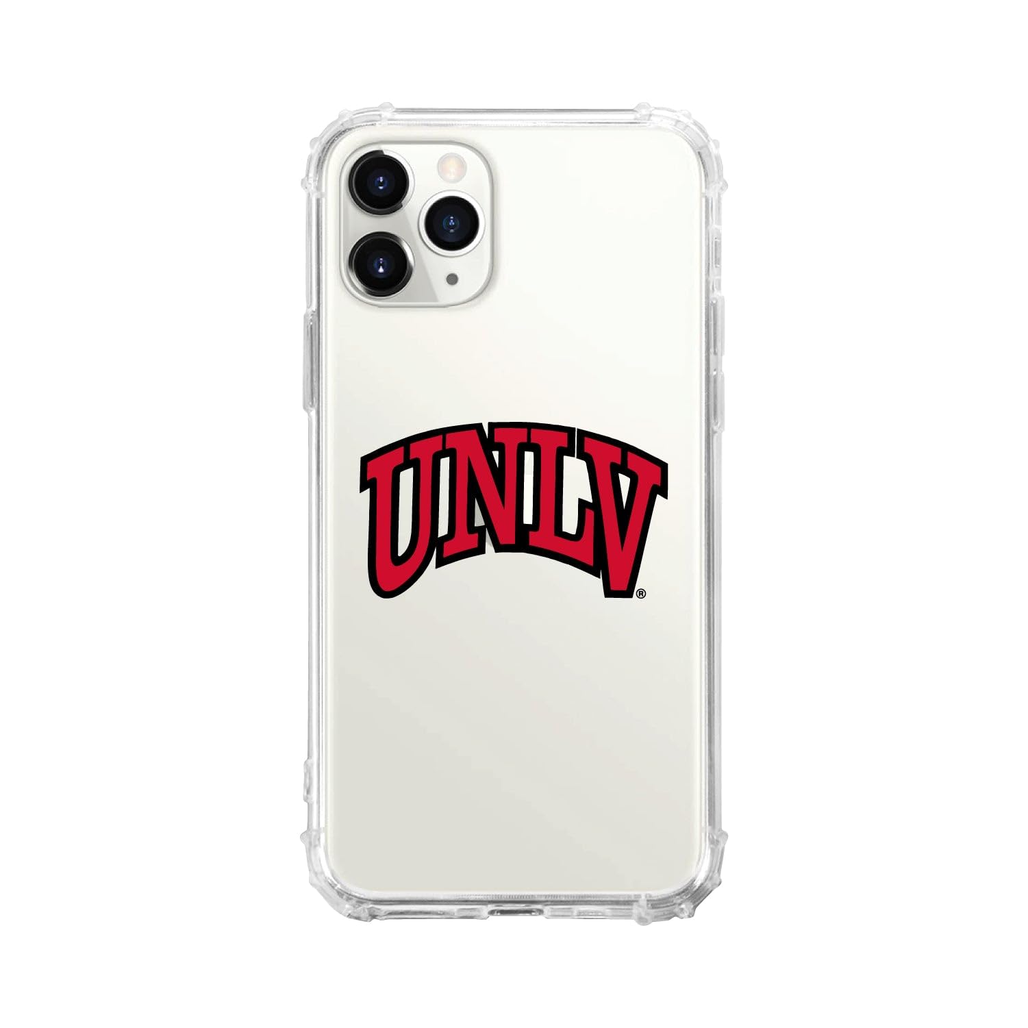 OTM Essentials Rugged Phone Case for iPhone 13 - UNLV University of Nevada Las Vegas Edition | Classic White Design | Shockproof Protection for Daily Use, Travel & Outdoor Activities