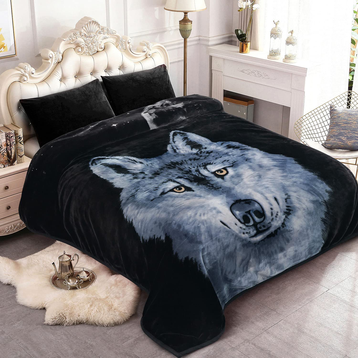 Premium Korean Faux Mink Fleece Blanket Queen Size 75