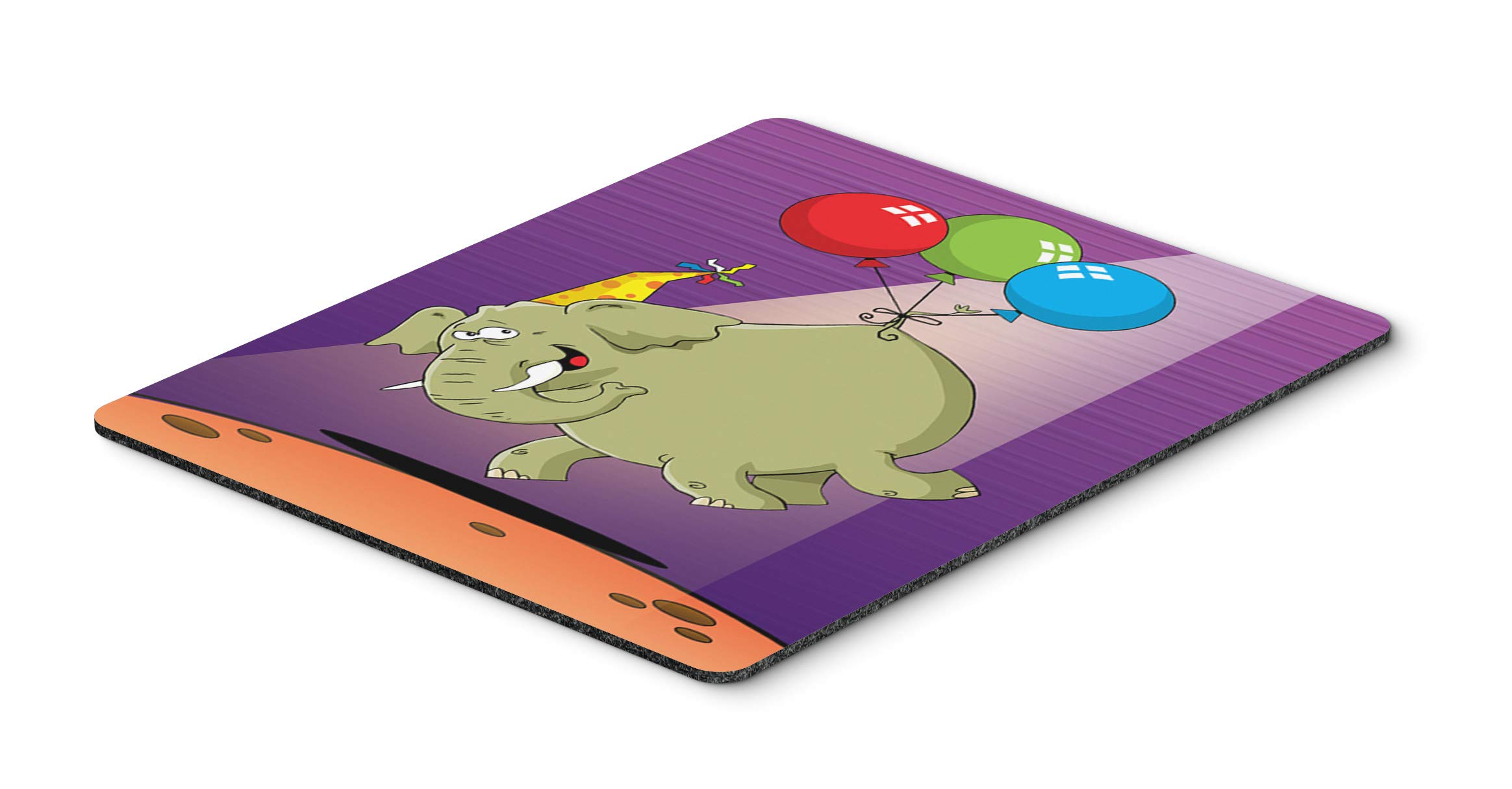 Happy Birthday Elephant Mouse Pad - Large Washable Non-Slip Desk Mat for Computer, Laptop & Office Use | Perfect Gift for Gamers, Home & Work Spaces | Caroline's Treasures APH8244MP