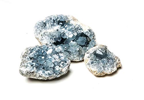 Celestite Crystal 1 lb - Natural Healing Stone for Meditation, Chakra Balancing & Home Decor - Perfect for Spiritual Healing, Energy Work & Crystal Collections