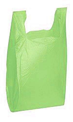 1000 Pack Lime Green T-Shirt Bags - Eco-Friendly Supermarket Grocery Shopping Bags, Kraft Paper Gift Bags Bulk for Retail Stores, Parties & Events