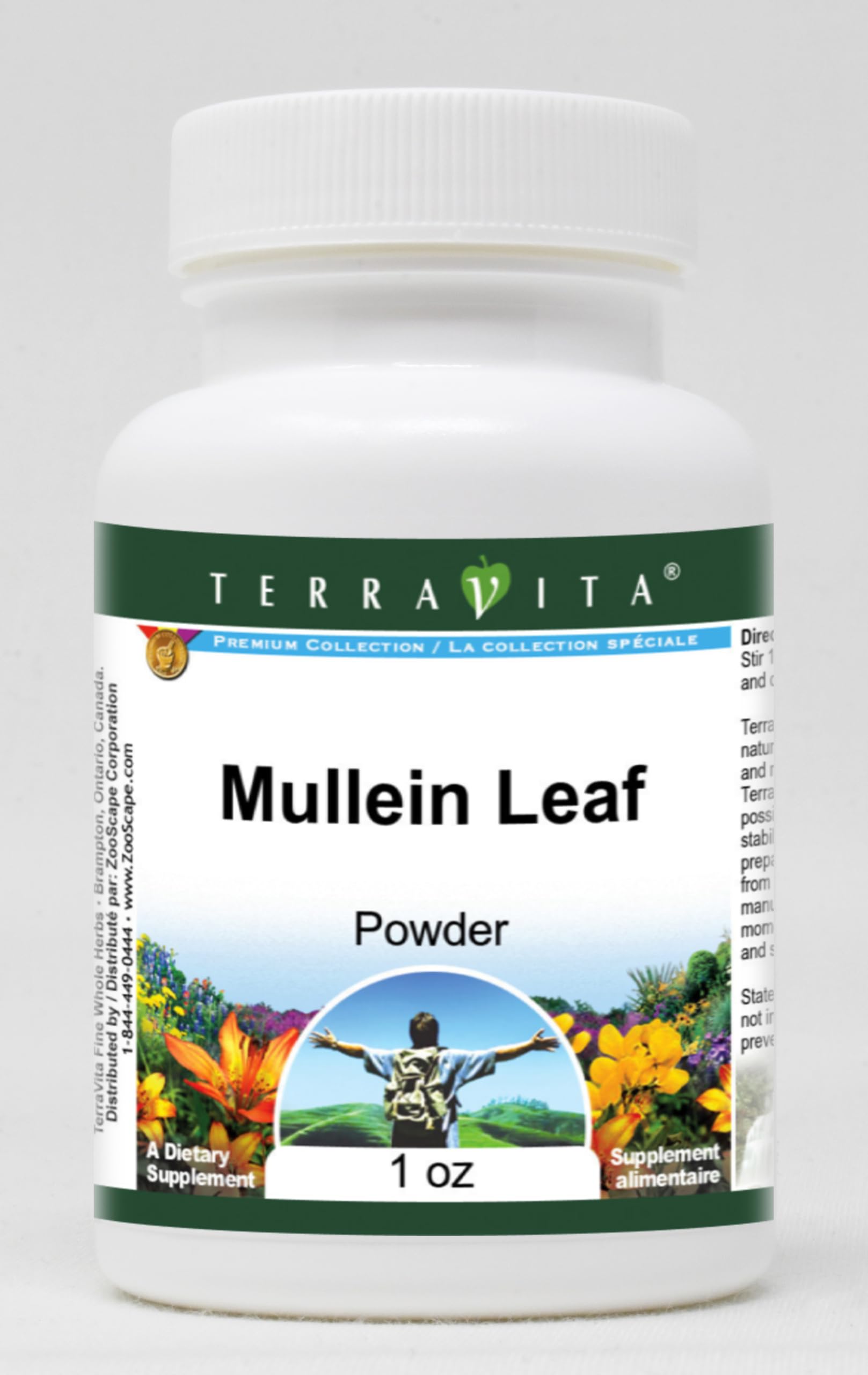 Organic Mullein Leaf Powder 1 oz (28g) - Herbal Supplement for Respiratory Health, Cough Relief & Lung Support - USDA Certified, Non-GMO, Vegan - Perfect for Tea, Tinctures & Herbal Remedies