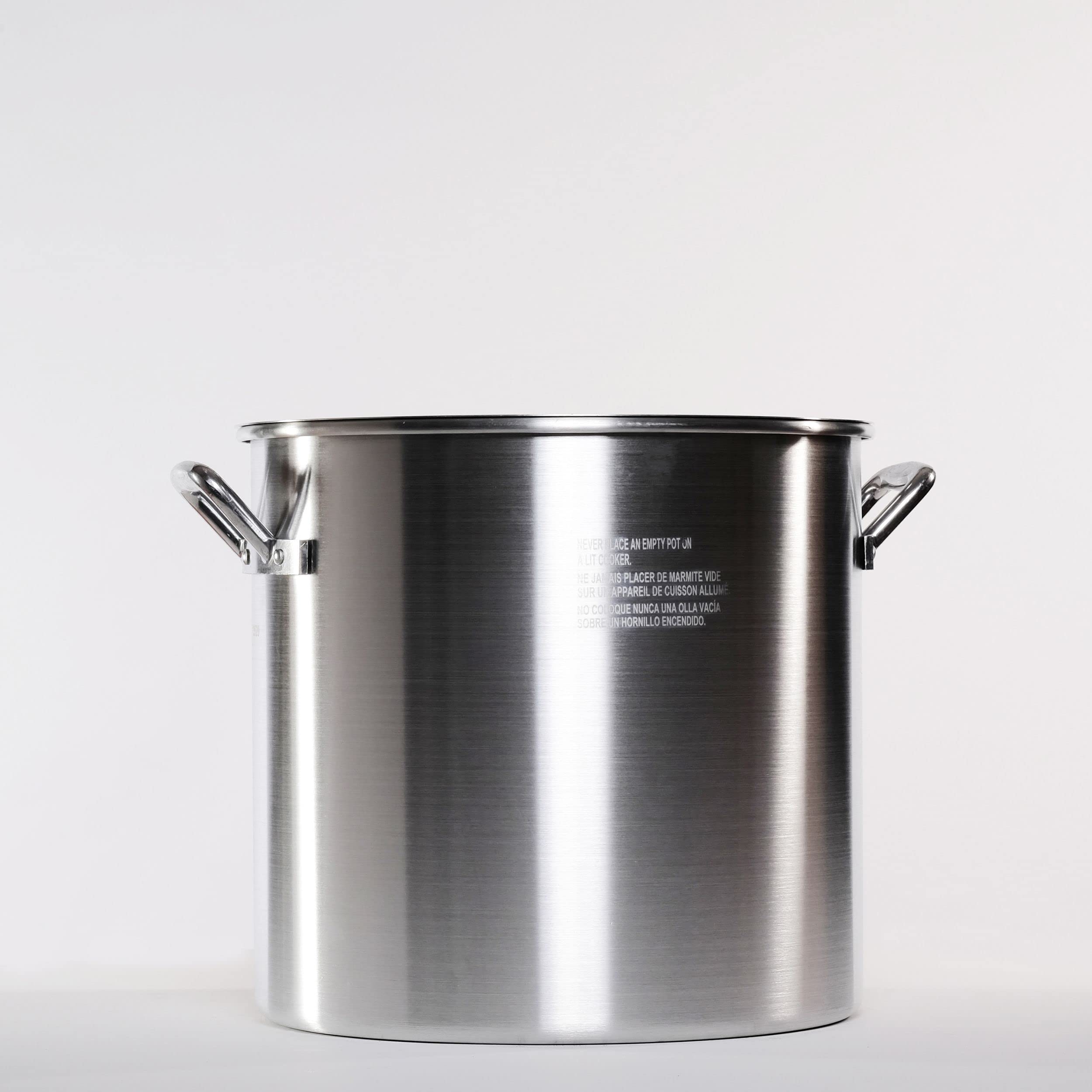 King Kooker KK32A Aluminum Outdoor Steaming and Boiling Pot Set - Silver | Perfect for Camping, Backyard BBQs, and Seafood Boils