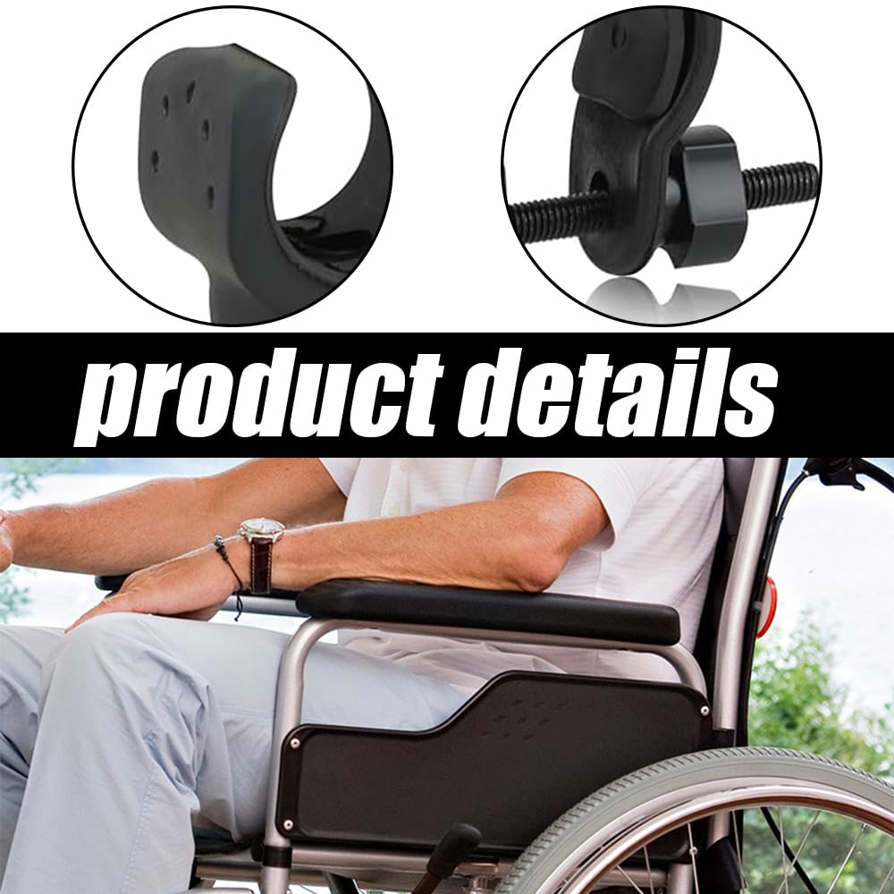 4Pcs Universal Cane Holder for Walker - Durable Plastic Walking Stick Holder Accessories for Wheelchairs, Elderly Walkers & Electric Scooters - Perfect for Mobility Assistance & Daily Use