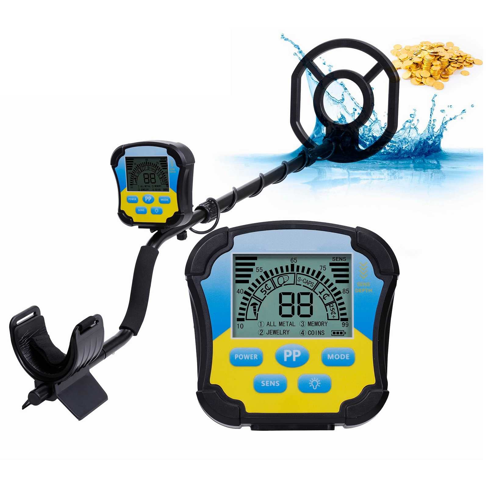 Premium ZQYR High Accuracy Metal Detector with HD LCD Screen - Waterproof Adjustable Pinpointing for Adults & Kids | Perfect for Beach Treasure Hunting, Gold Prospecting & Outdoor Adventures