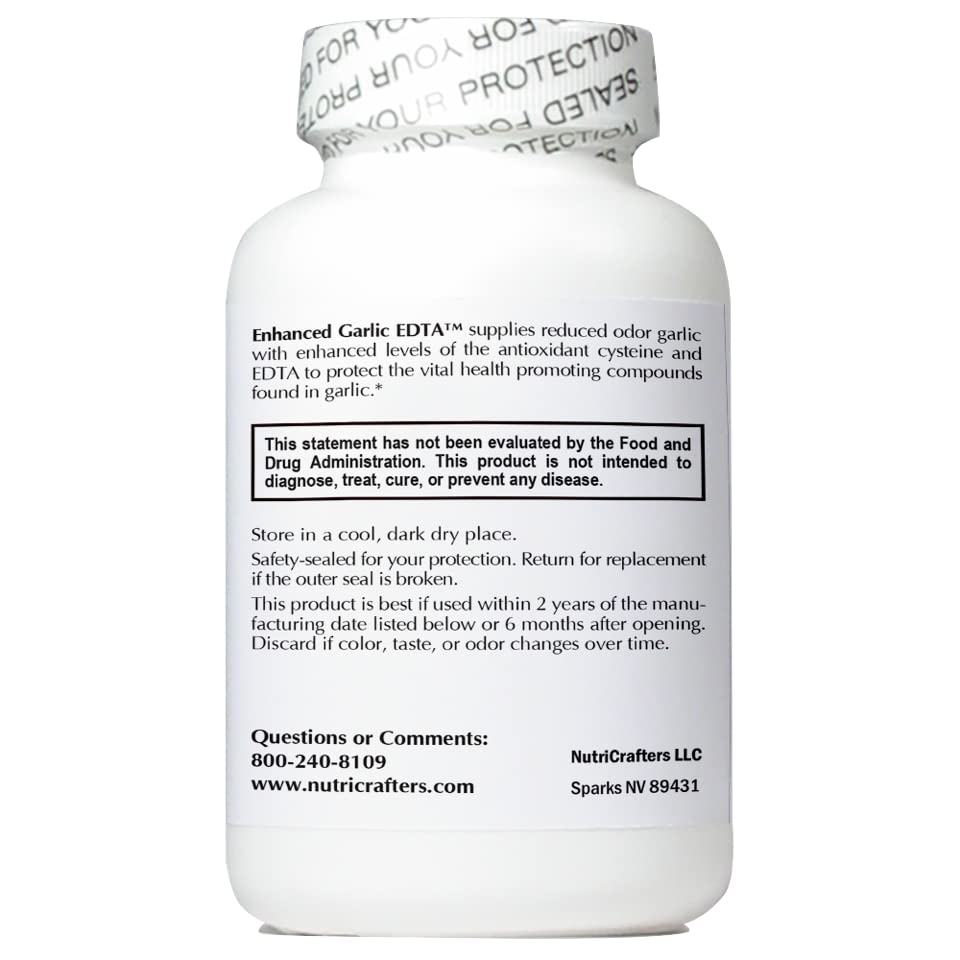 3 Bottles Enhanced Garlic EDTA Supplement with Free Nattokinase - Supports Heart Health & Circulation for Active Adults