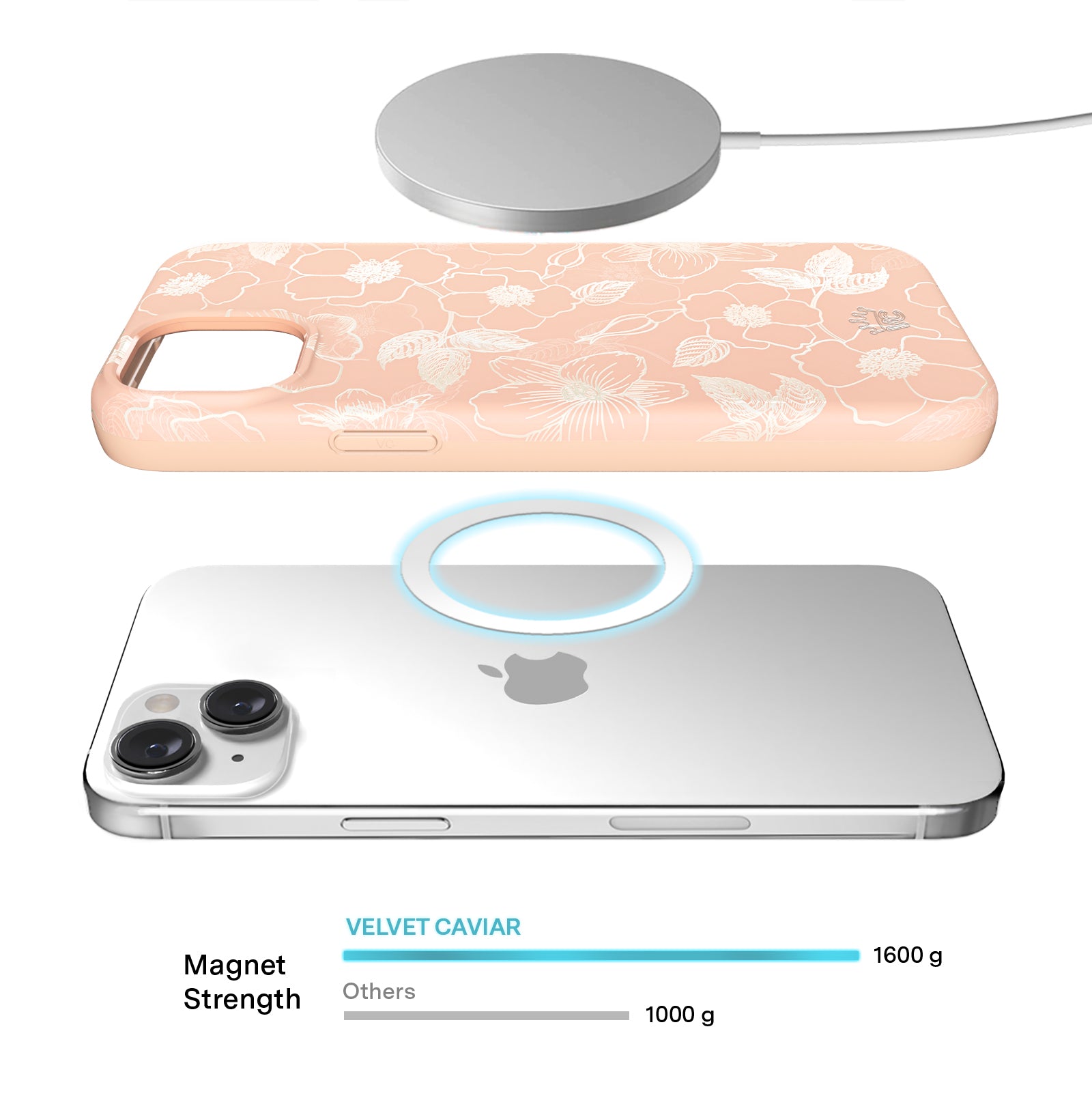 Floral Peach Blossom iPhone Case - Cute Spring Flower Design Protective Cover for iPhone 11/12/13/14/15 Pro Max XR XS - Perfect for Everyday Use, Travel & Gift Giving