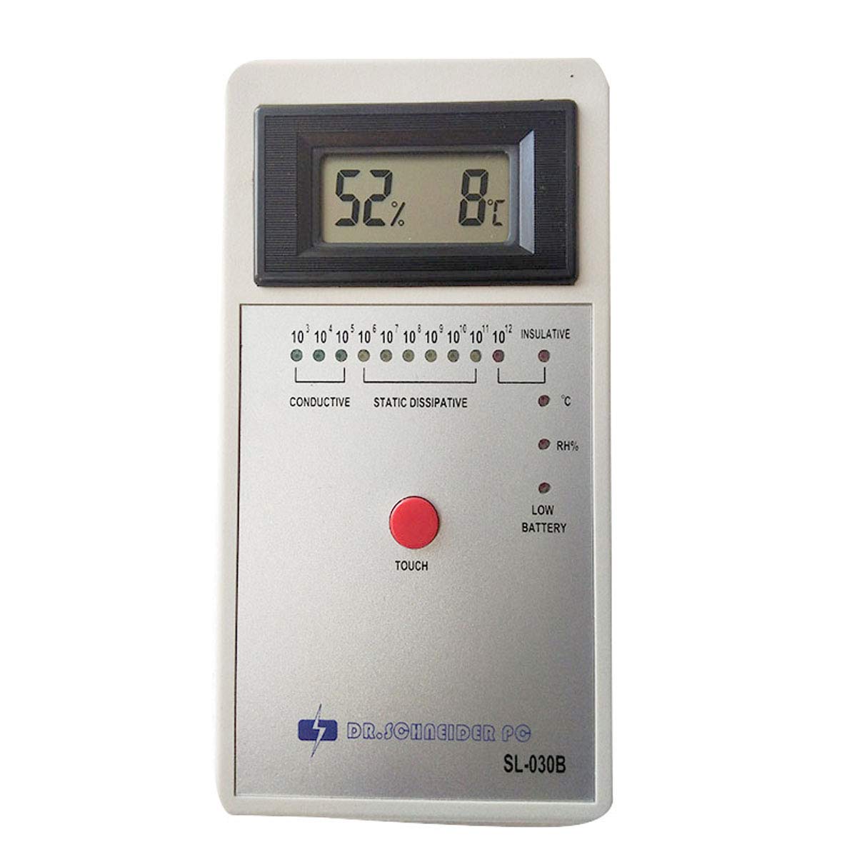 TECHTONGDA Digital Heavy Hammer Surface Resistance Tester - Precision Capacitance Meter & Resistor Analyzer | Ideal for Industrial Electrical Testing & Material Quality Control