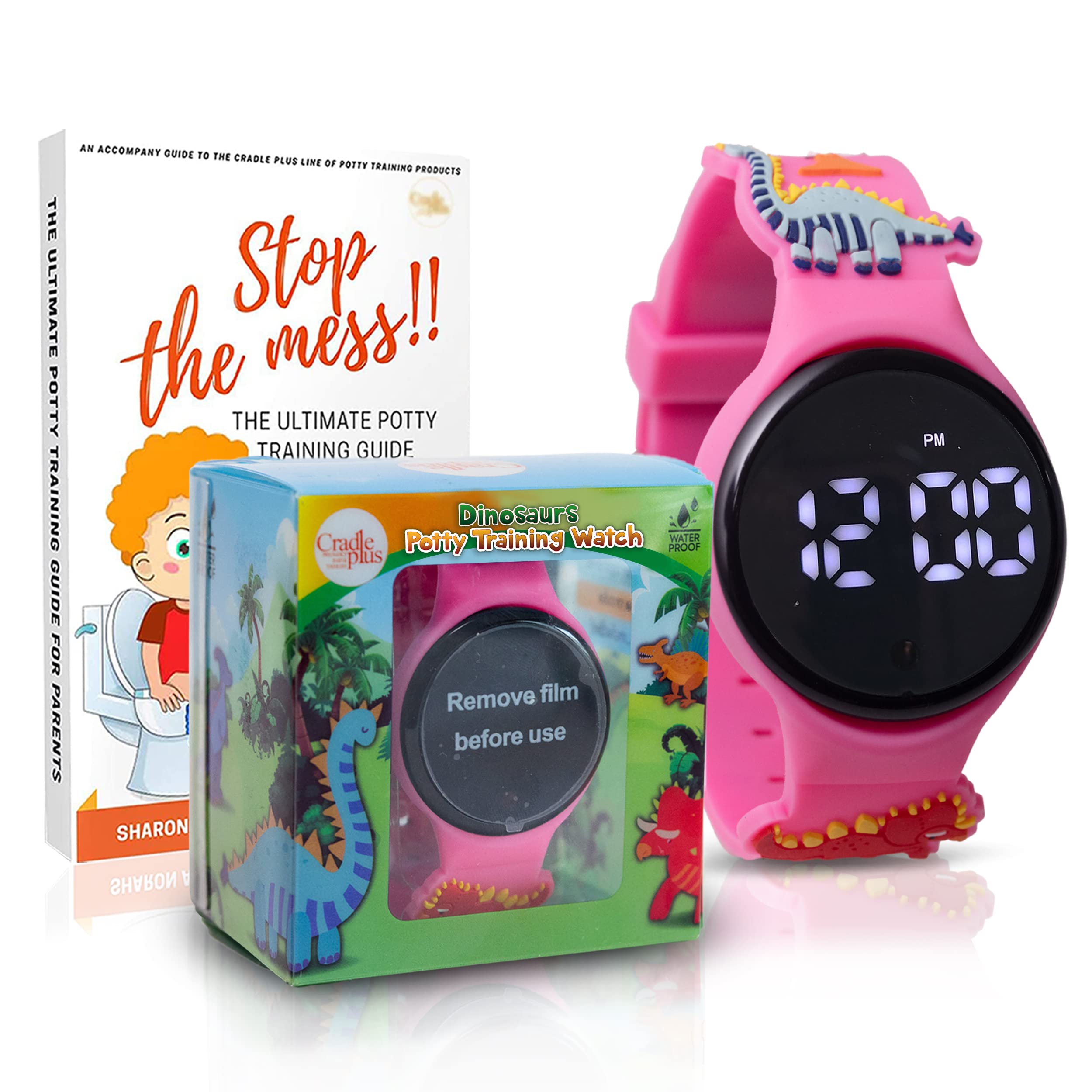 3D Dinosaur Potty Training Watch for Toddlers - Rechargeable Kids Alarm Timer Watch for Boys & Girls | Fun Bathroom Training Aid for Daycare & Home Use