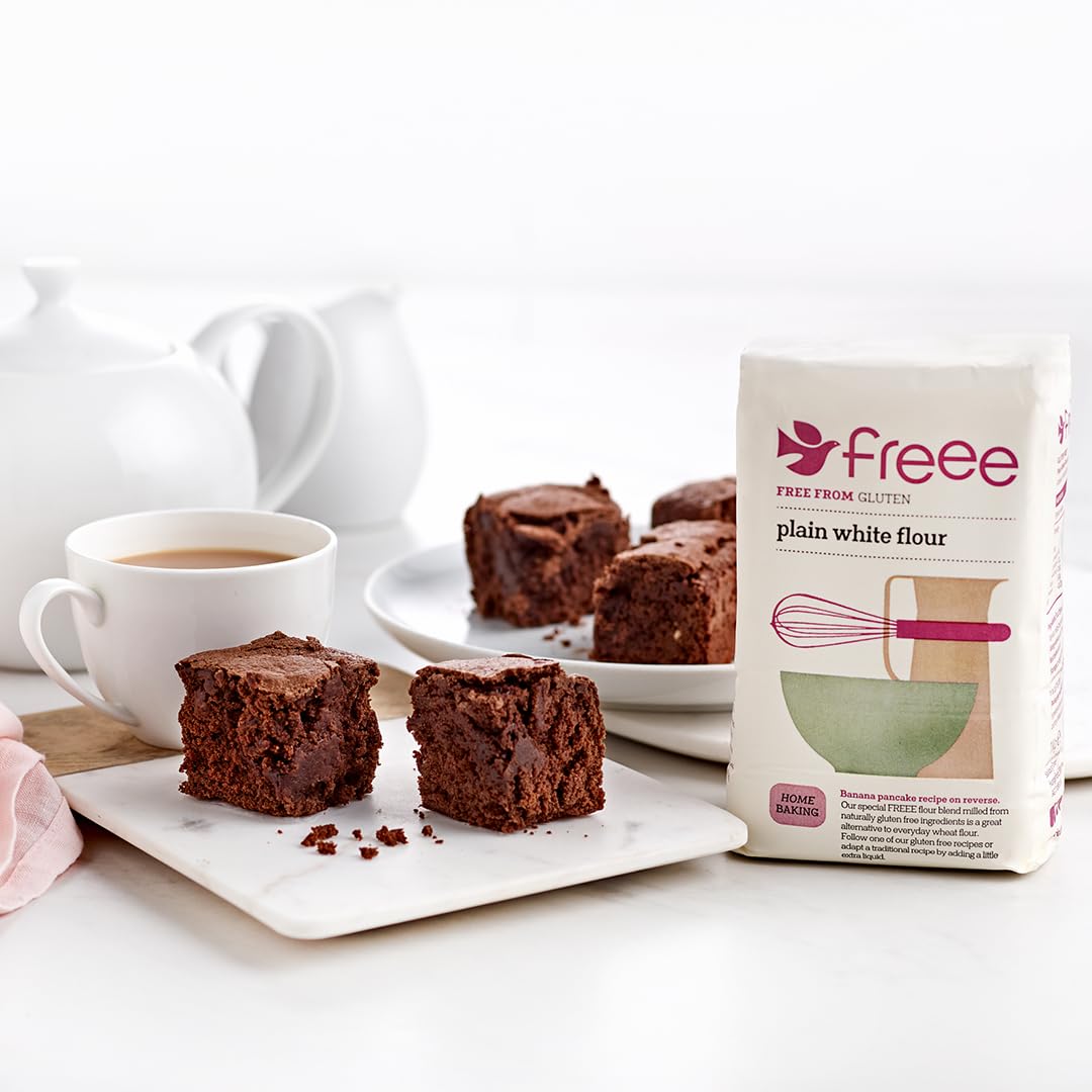 Freee Gluten-Free Plain White Flour - 1Kg (Pack of 5) | Premium Blend for Gluten-Sensitive & Celiac Diets | Light & Fluffy Texture for Baking Bread, Cookies, Cakes & Pastries | Perfect for Home Bakers & Healthy Lifestyle | All-Purpose Flour for Gluten-Free Recipes
