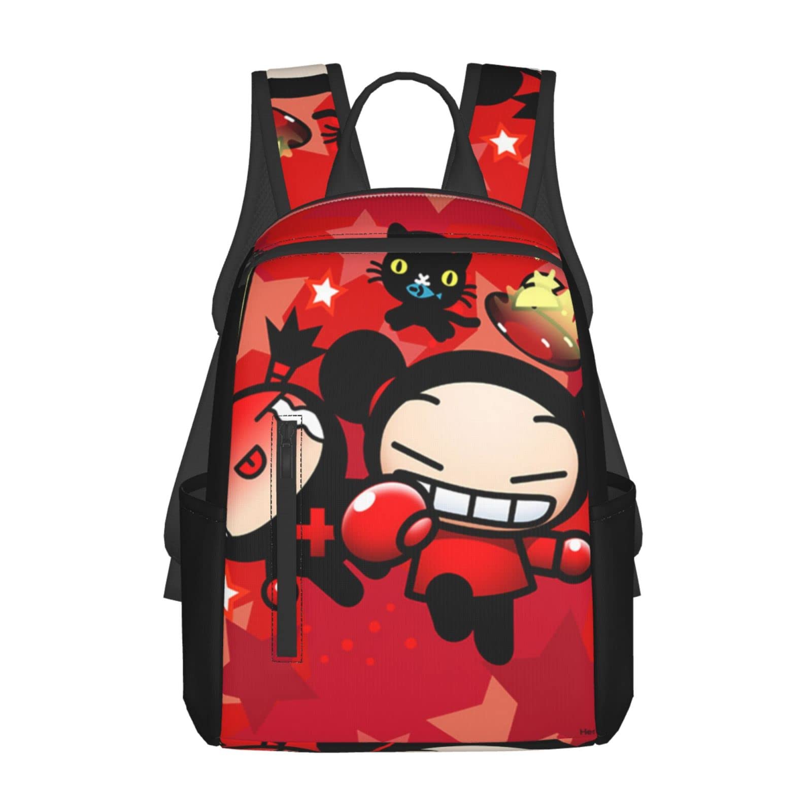 **Pucca Travel Backpack - Multipurpose Unisex Daypack for Kids & Teens - Lightweight Laptop Bookbag for School, Work & Outdoor Adventures (Black)**