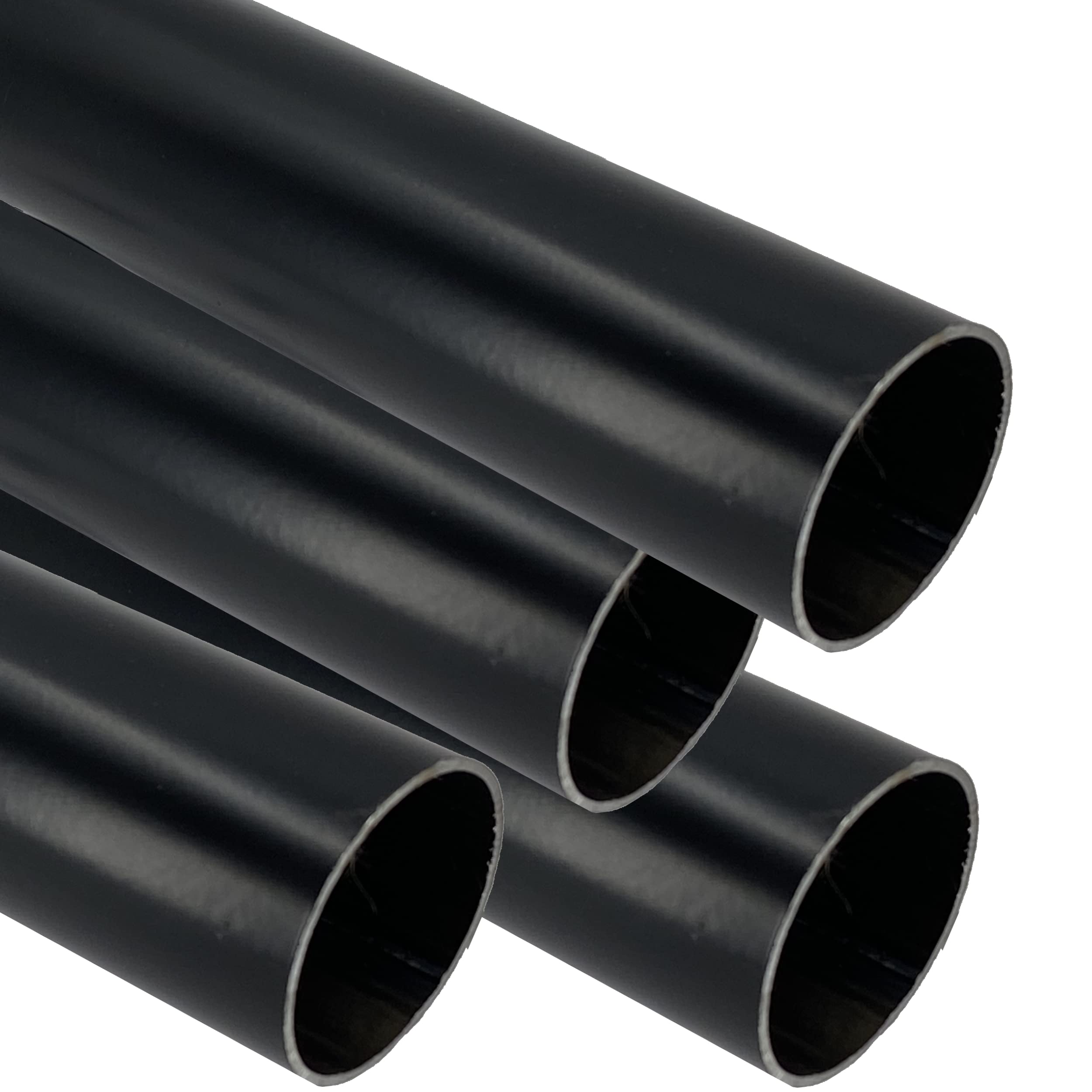 Desunia 72 Inch Heavy Duty Round Closet Rod - 32mm Diameter Black Clothes Pole (4 Pack) | Sturdy Closet Organizer for Hanging Clothes, Coats & Accessories | Perfect for Bedroom, Walk-in Closet & Laundry Room Organization