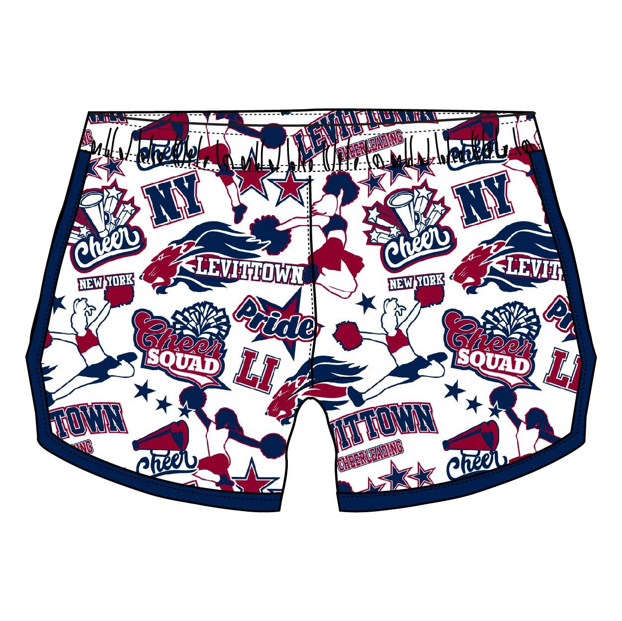 Girls & Women's Cheerleading Shorts - High Waisted Athletic Shorts for Dance, Gymnastics & Cheerleading Practice - Comfortable & Stretchy Workout Shorts