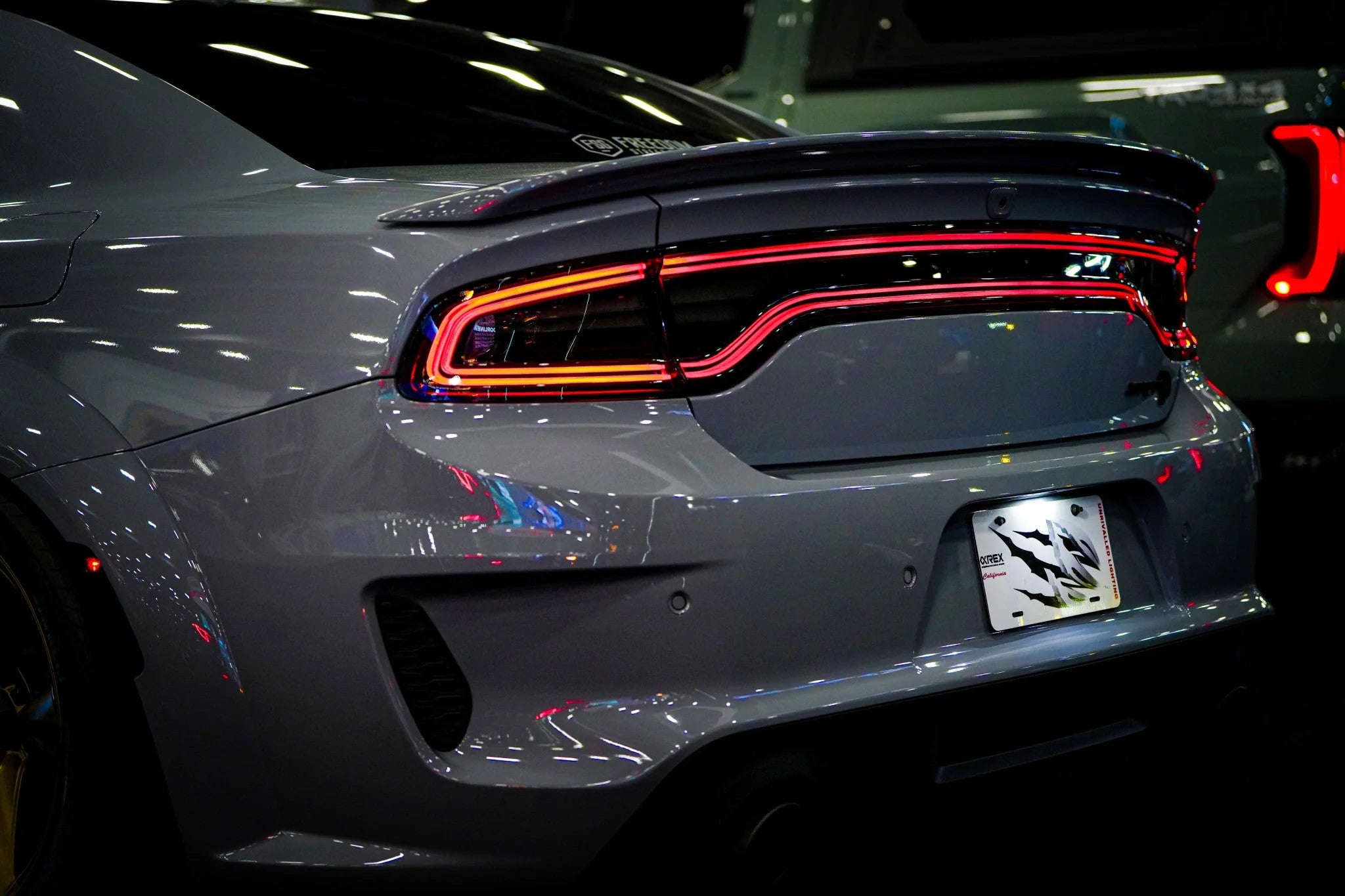 AlphaRex NOVA Prismatic LED Tail Lights (Alpha Black) for Dodge Charger 2015-2023 - Smoked Lens, Plug & Play Installation - Perfect for Night Driving & Car Customization