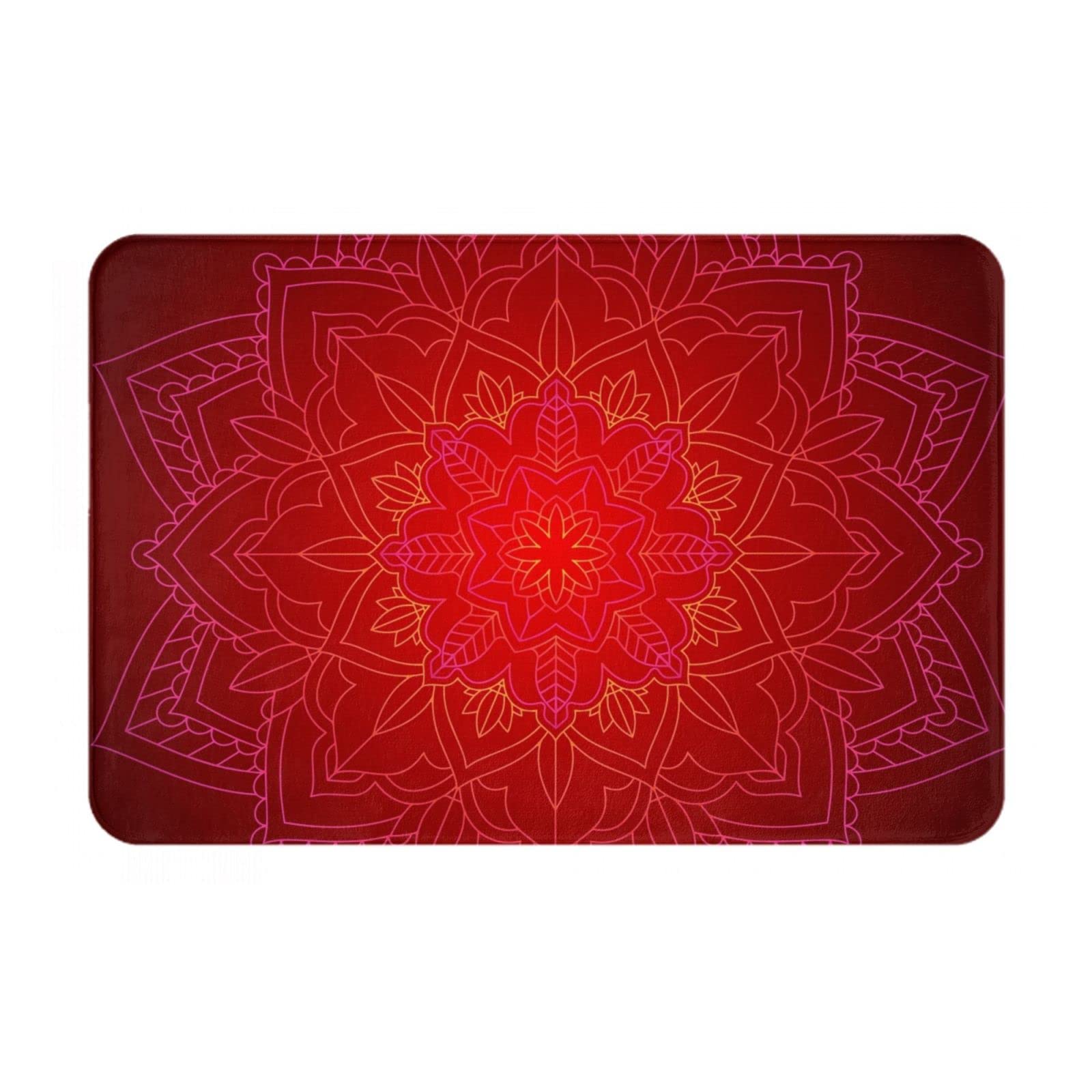 Bohemian Washable Rugs 16x24 Inches - Non-Slip Floor Cover for Bathroom, Kitchen, Bedroom & Indoor Decor | Perfect for Bohemian Style Homes, Apartments and Cozy Spaces