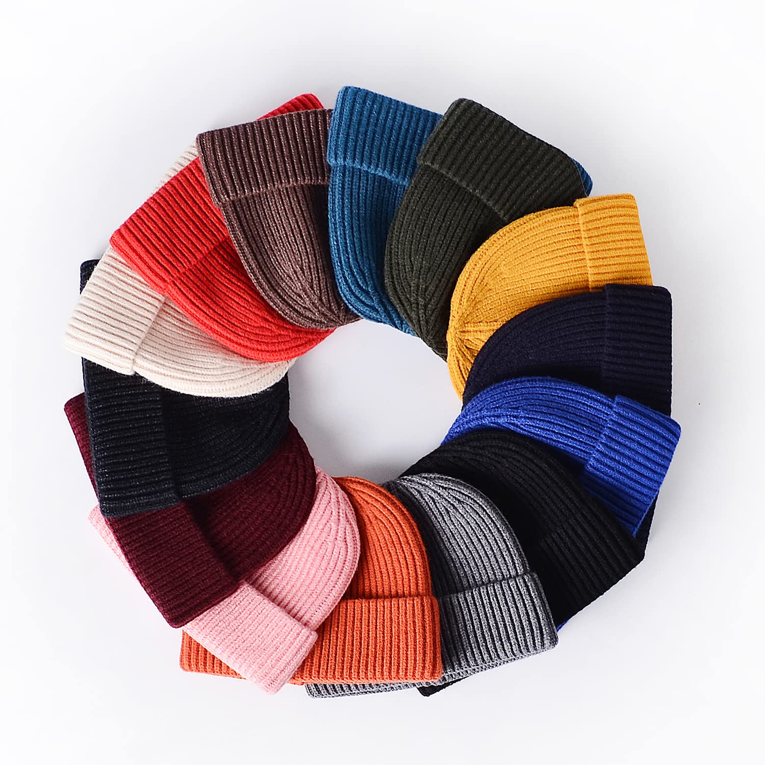 MAIAGO Fisherman Beanie for Men & Women - Soft Knit Cuff Beanie Cap, Warm Winter Hat for Cold Weather - Perfect for Skiing, Snowboarding & Outdoor Activities